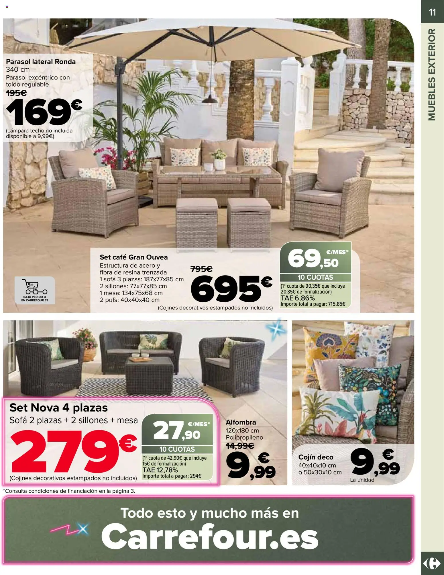 Carrefour Jardin │ válido desde el 13.03.2026 | Página: 11 | Productos: Café, Sofá, Mesa, Alfombra