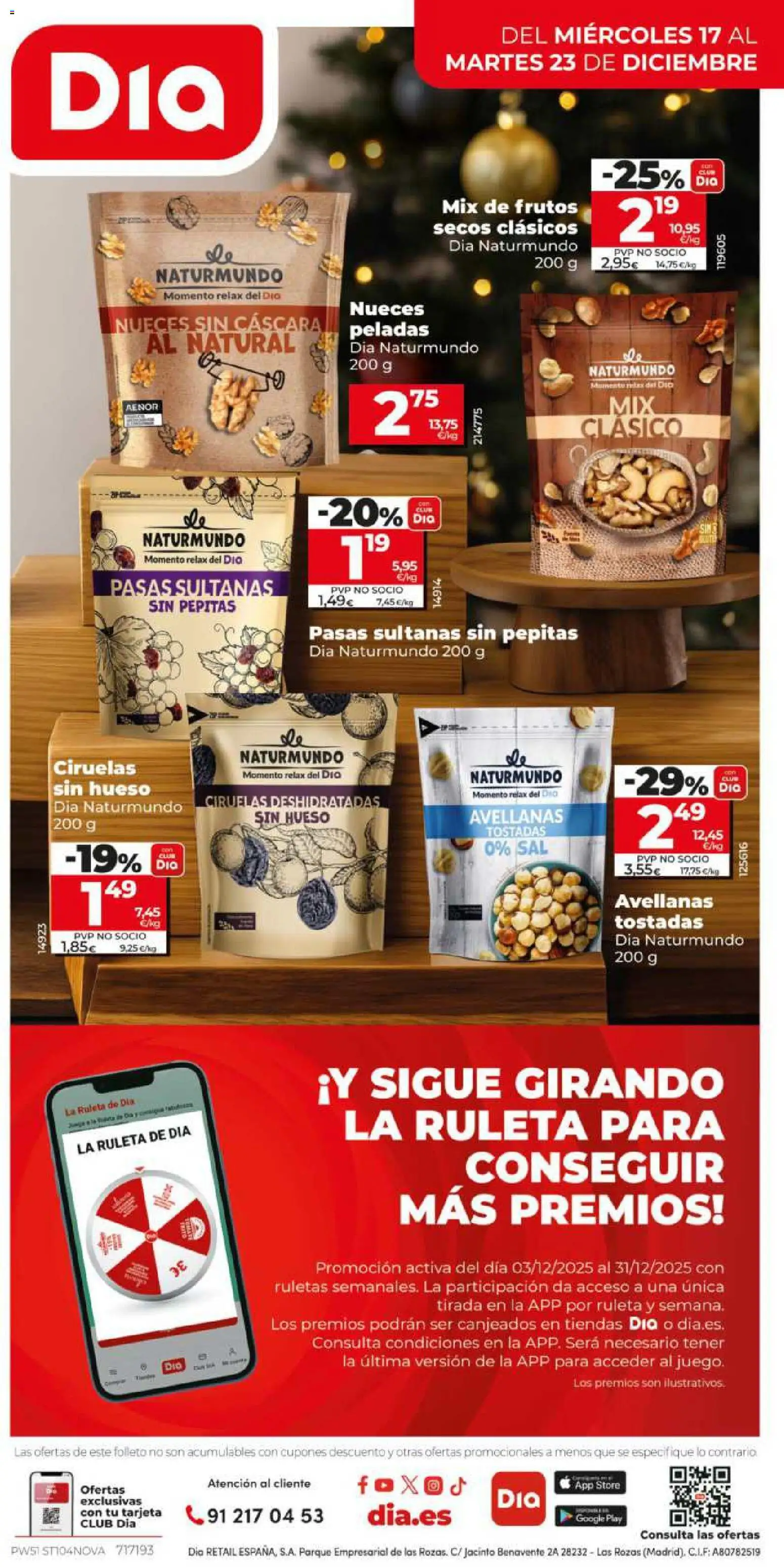 Dia - folleto Market │ válido desde el 17.12.2025 | Página: 12 | Productos: Frutos secos, Nueces al natural