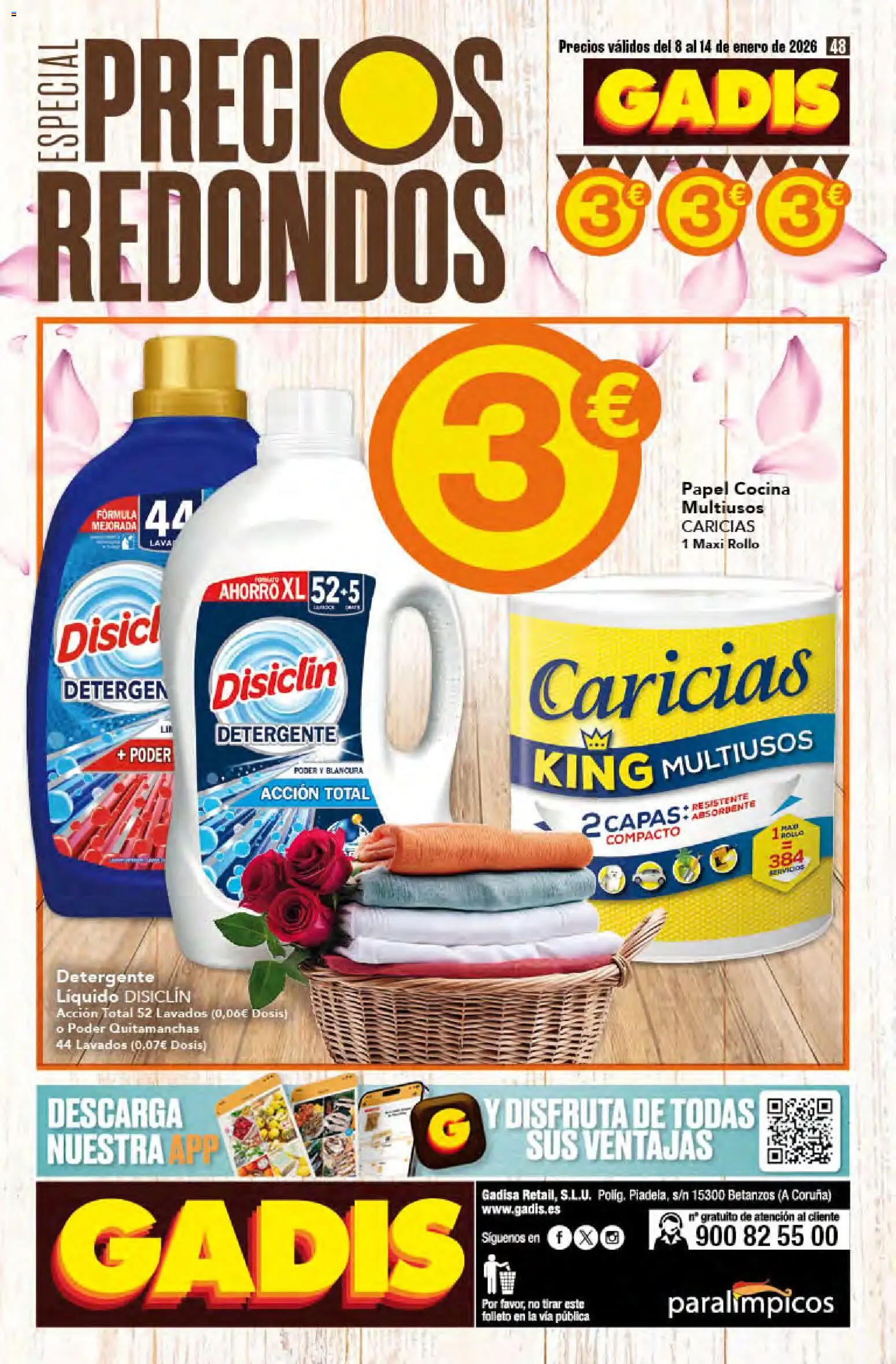 Gadis - folleto │ válido desde el 08.01.2026 | Página: 48 | Productos: Quitamanchas, Detergente, Detergente líquido, Cocina