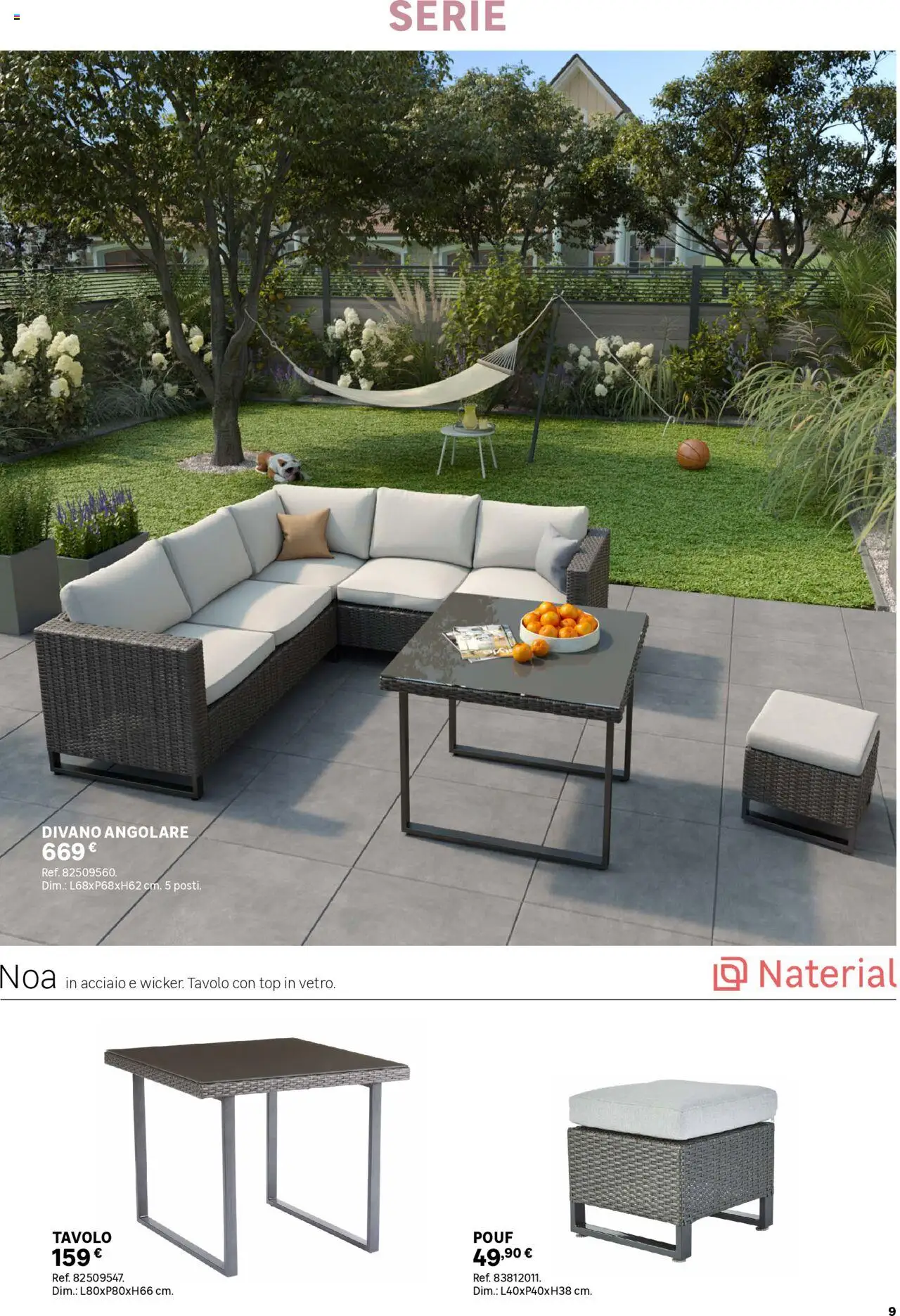 Volantino Leroy Merlin del 02.06.2025 | Pagina: 9 | Prodotti: Top, Divano angolare, Divano, Tavolo