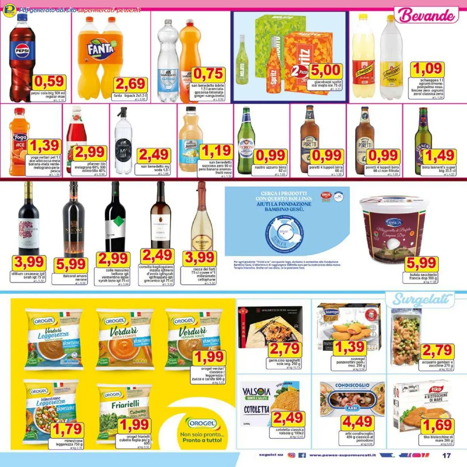 Volantino Pewex del 27.12.2025 | Pagina: 17 | Prodotti: Limonata, Agrumi, Zucca, Fanta