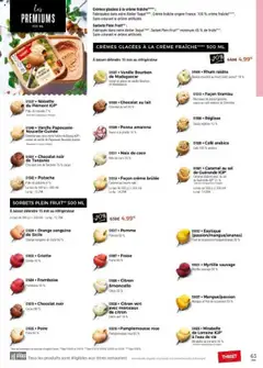 Thiriet - Prévisualisation de Thiriet Catalogue livraison à domicile  valide à partir de 01.10.2025 | Page: 63 | Produits: Fraise, Poire, Réfrigérateur, Lait