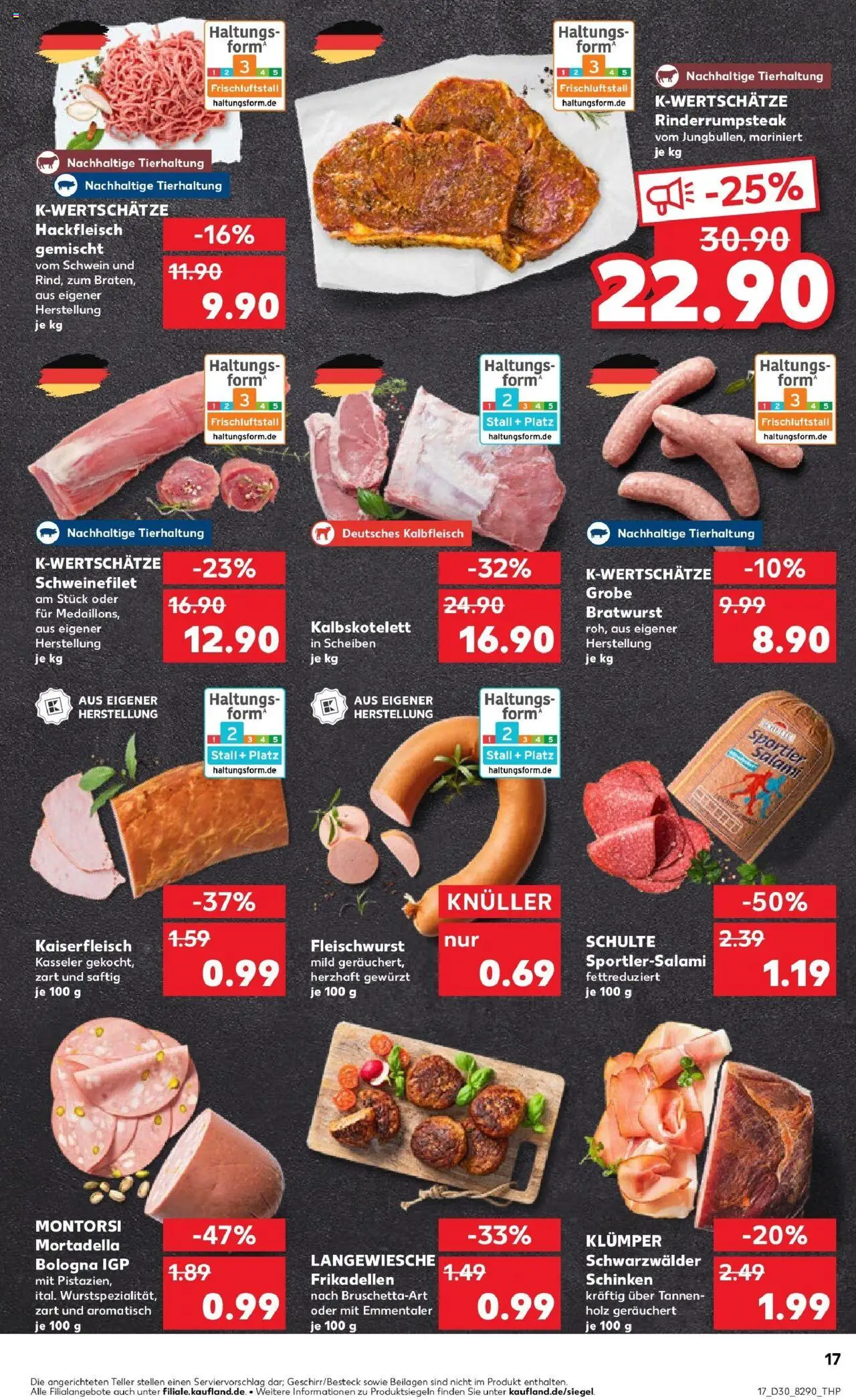 Kaufland prospekt Lippstadt	 - gültig ab dem 27.07.2025 | Seite: 32 | Produkte: Bratwurst, Schweinefilet, Schinken, Hackfleisch