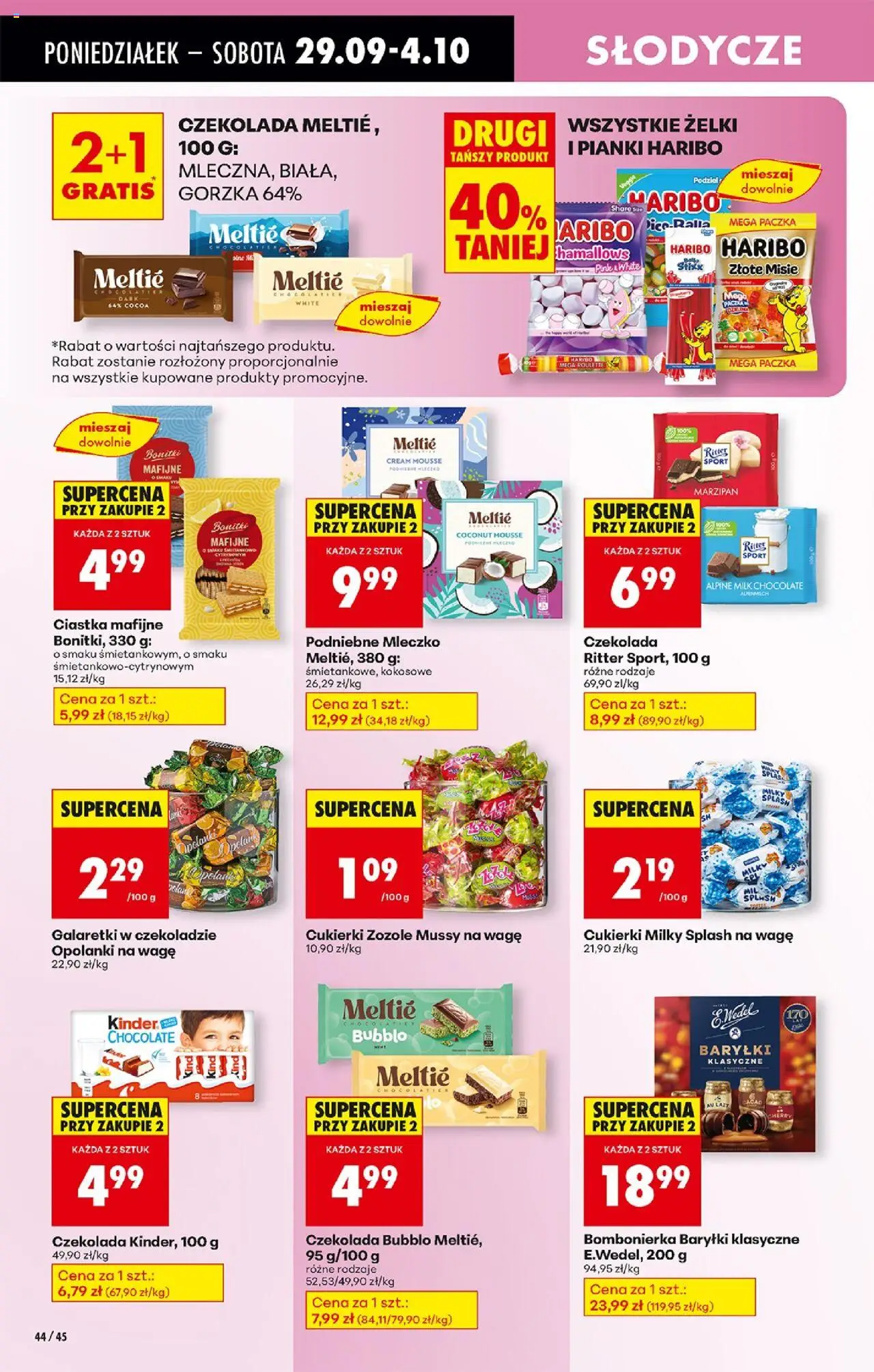 Biedronka gazetka od 29.09.2025 | Strona: 54 | Produkty: Słodycze, Galaretki, Bombonierka, Cukierki