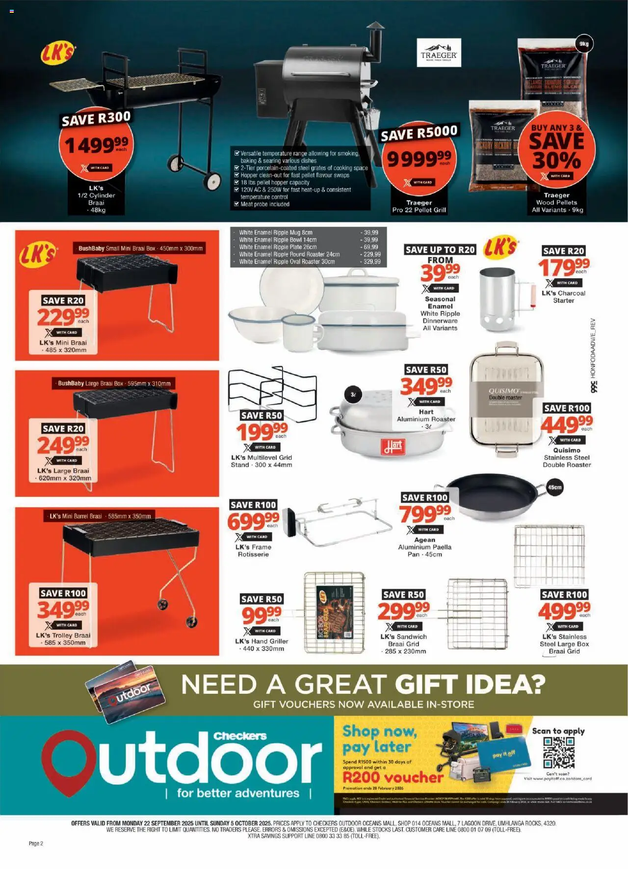 New Checkers catalogue – valid from 22.09.2025 | Page: 2 | Products: Frame, Grill, Mug, Enamel