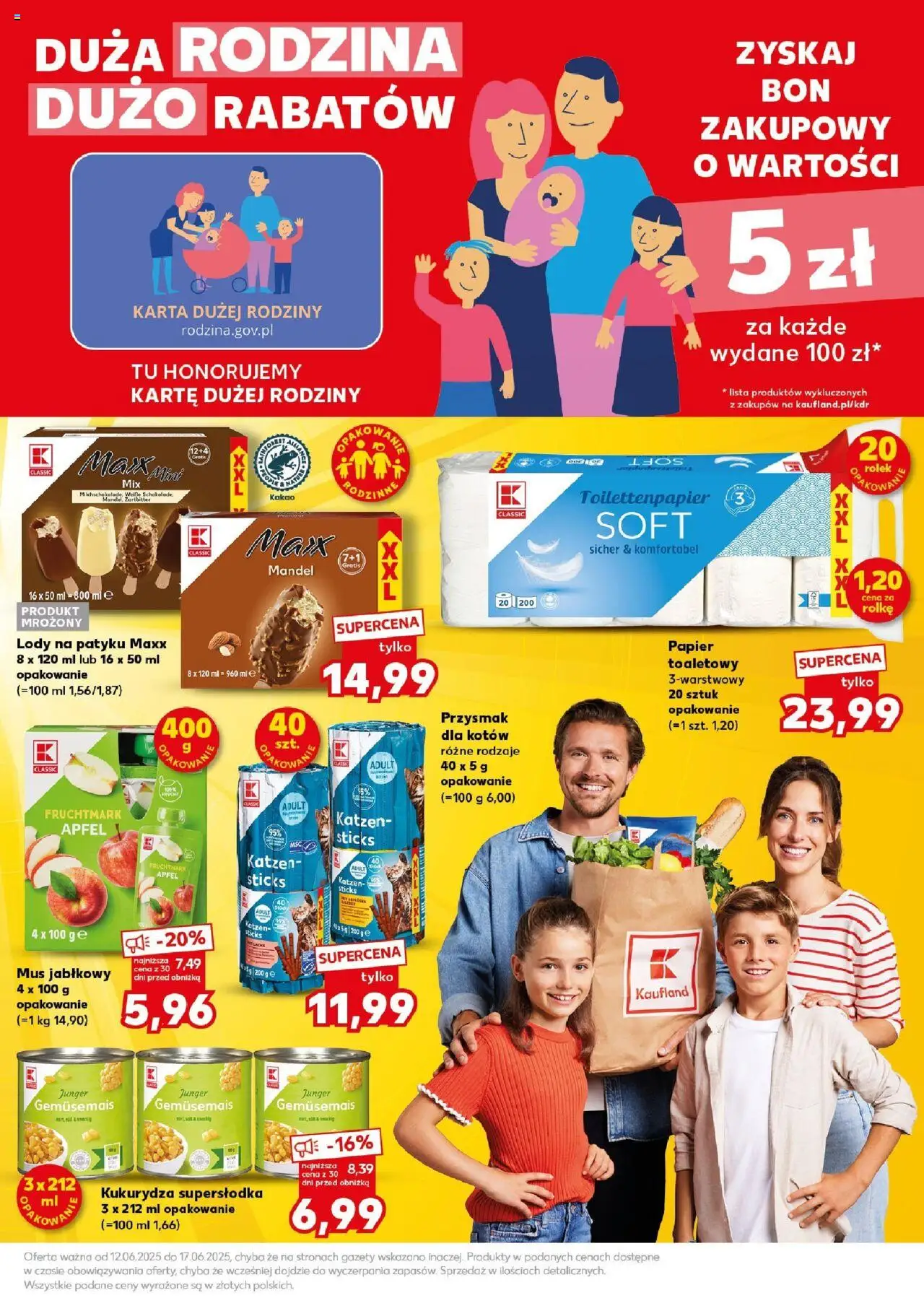 Kaufland gazetka - Super Sobota od 14.06.2025 | Strona: 11 | Produkty: Karta, Kakao, Papier toaletowy, Kukurydza