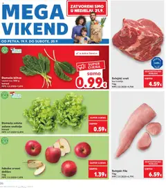 Kaufland katalog | vrijedi od 17.09.2025 | Stranica: 26 | Proizvodi: Svinjski vrat, Svinjski file, Salata, Jabuka