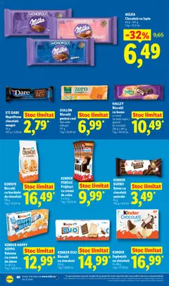 Ofertele Lidl valabile de la 06.04.2026 | Pagină: 40 | Produse: Lapte, Cremă, Ceai, Biscuiți