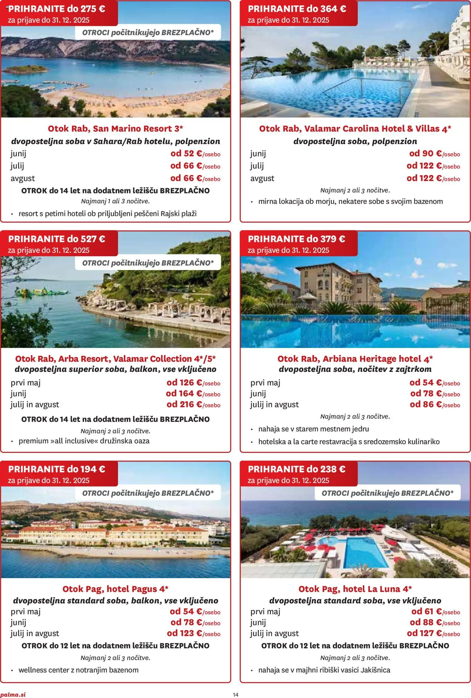 Novi Palma katalog ponudbe – veljaven od 06.11.2025 | Stran: 14