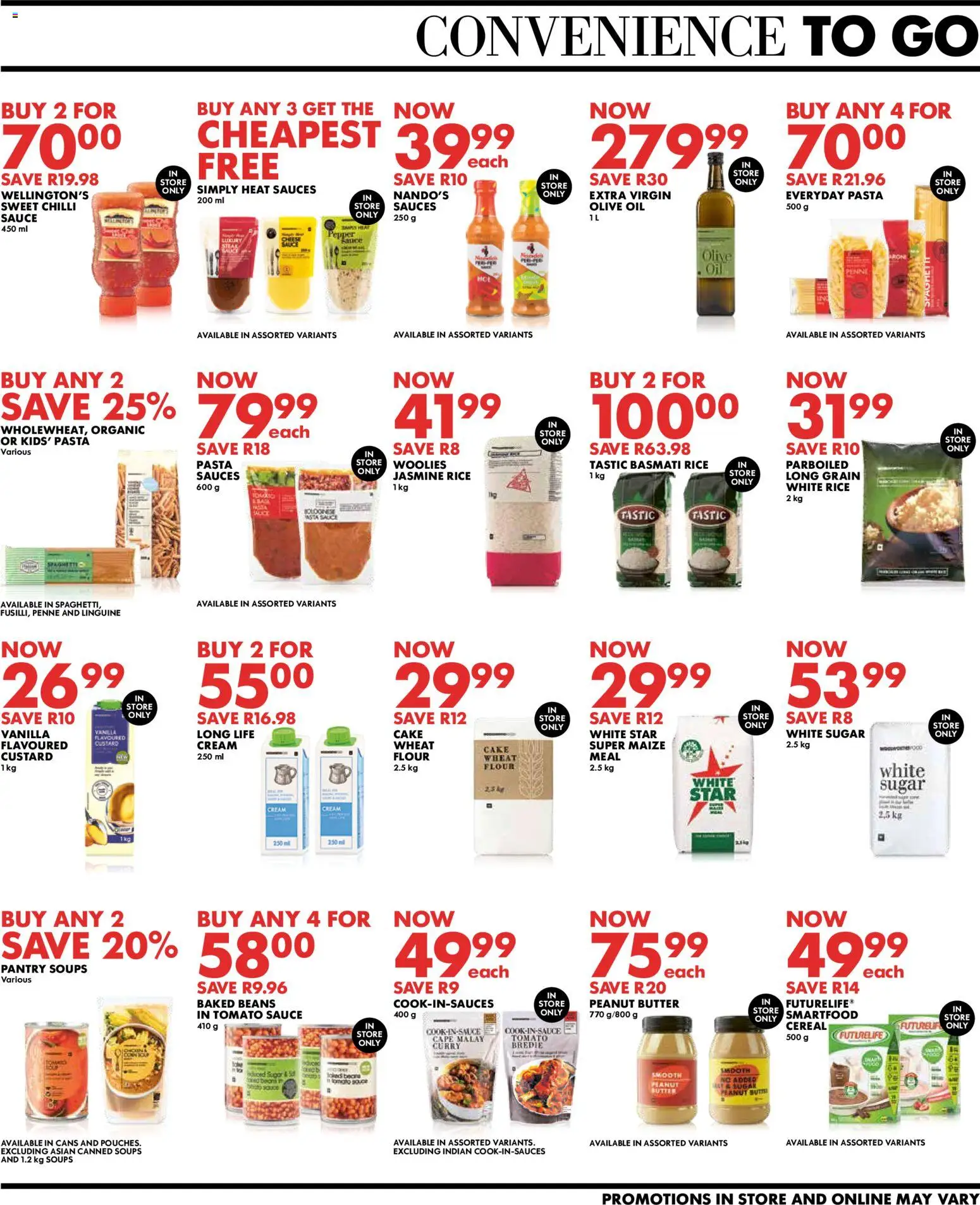 New Woolworths catalogue – valid from 20.04.2026 | Page: 7 | Products: Custard, Oil, Sauces, Chilli