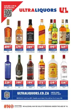 Ultra Liquors specials catalogue – valid from 16.01.2026