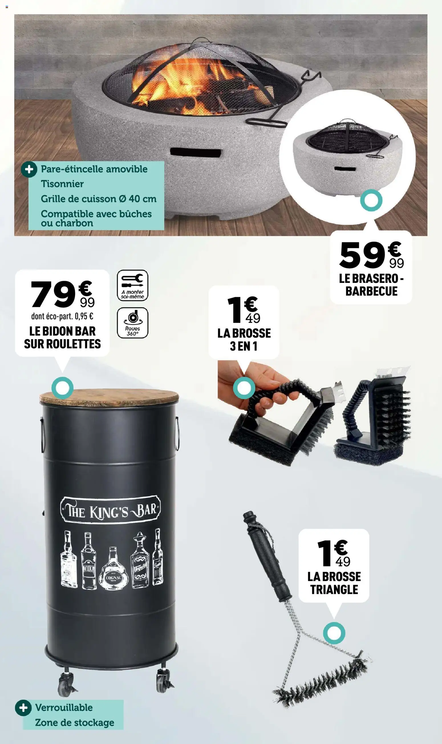 {H1} | Page: 5 | Produits: Brasero, Brosse, Grille de cuisson, Thé