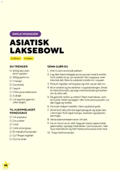 Forhåndsvisning av Bunnpris Oppdrag Middag gyldig fra 24.11.2025 | Side: 44