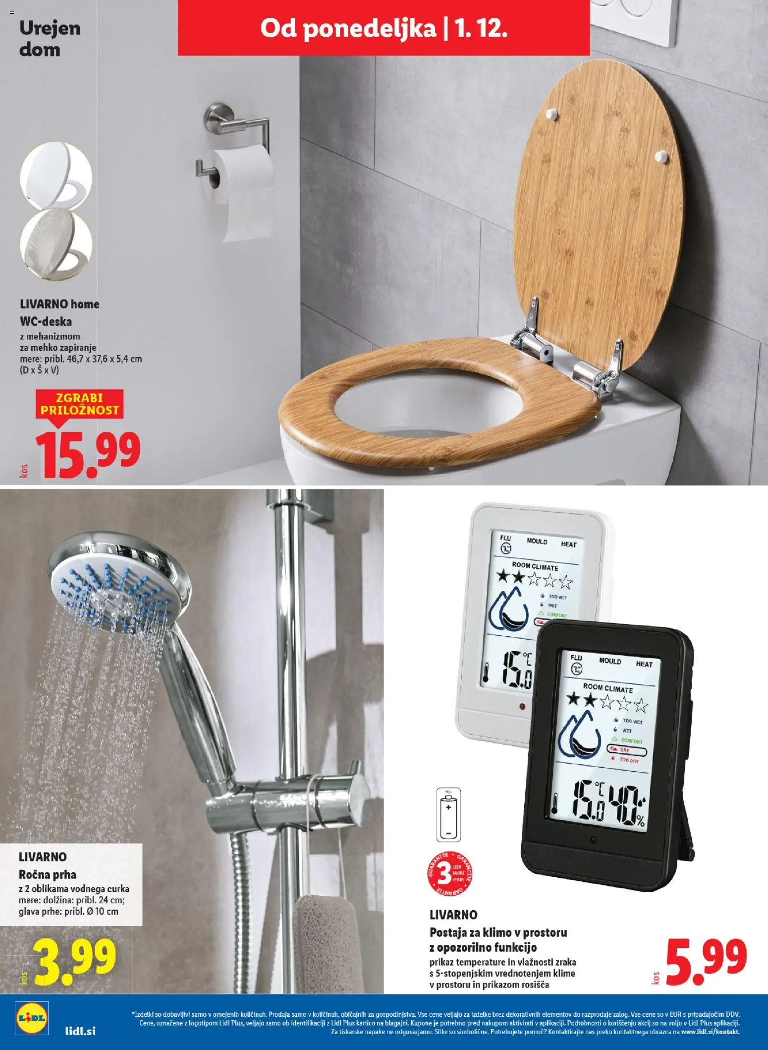 Novi Lidl katalog ponudbe – veljaven od 27.11.2025 | Stran: 58 | Izdelki: Prha