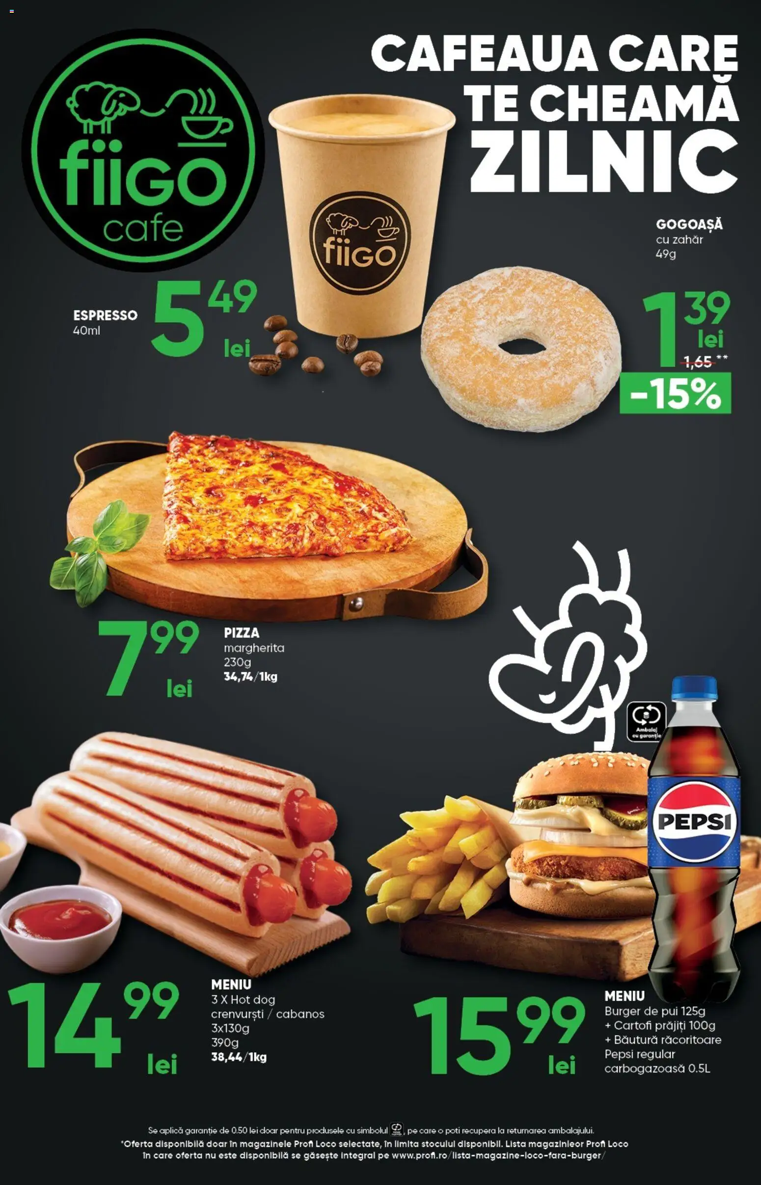 Noul catalog Profi – valabil de la 21.01.2026 | Pagină: 13 | Produse: Divan, Hacıyatmaz Kedi Oyuncağı, Crenvurști, Pizza