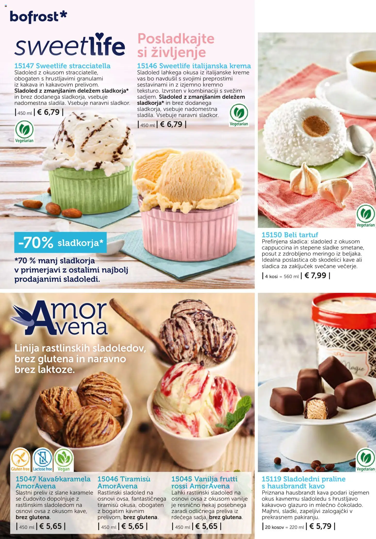 Novi Bofrost katalog ponudbe – veljaven od 01.11.2025 | Stran: 10 | Izdelki: Krema, Kava, Karamele, Sladoled