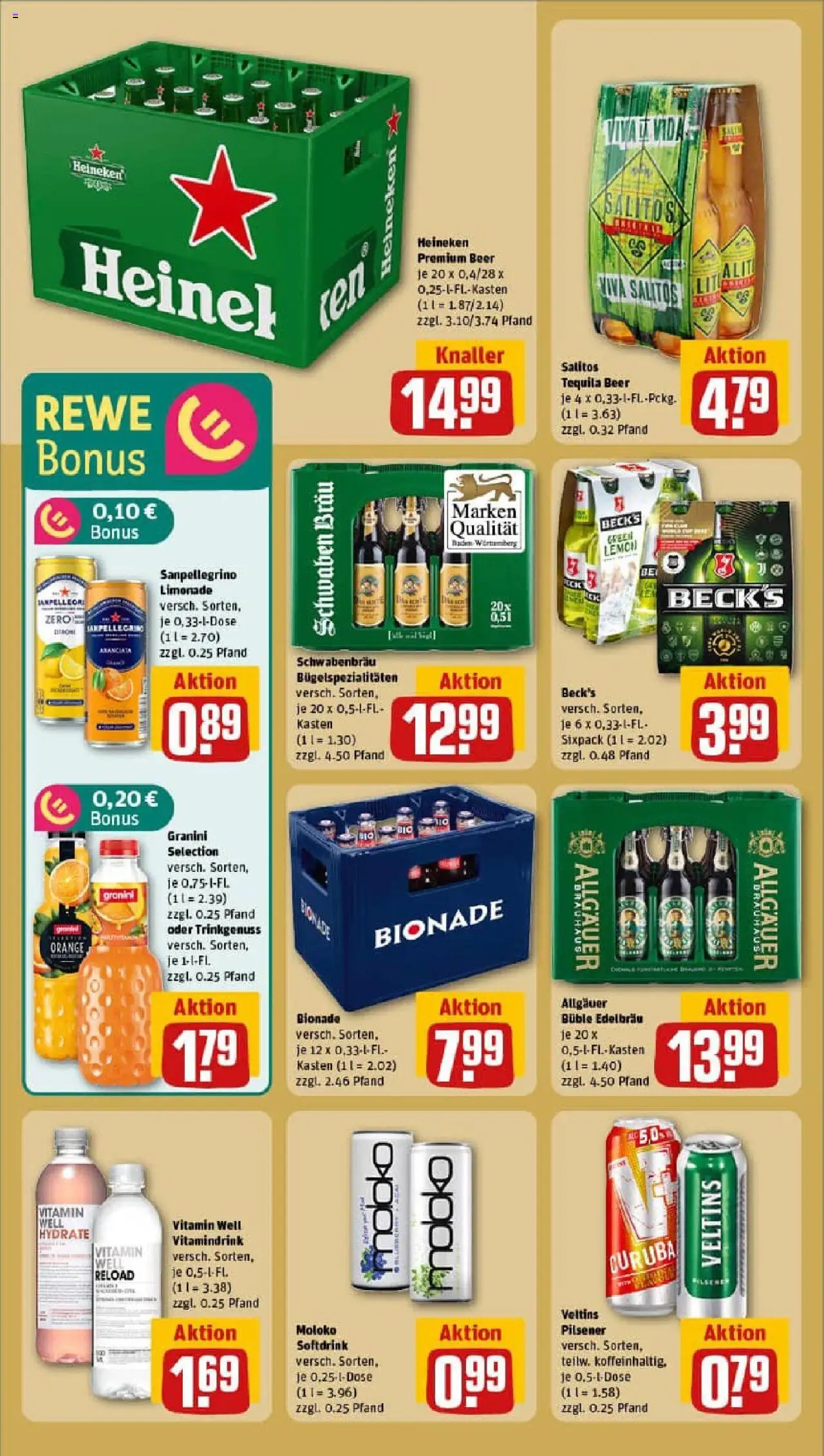 Rewe prospekt Waiblingen / Neustadt	 - gültig ab dem 29.06.2025 | Seite: 18 | Produkte: Limonade, Bionade, Granini, Veltins