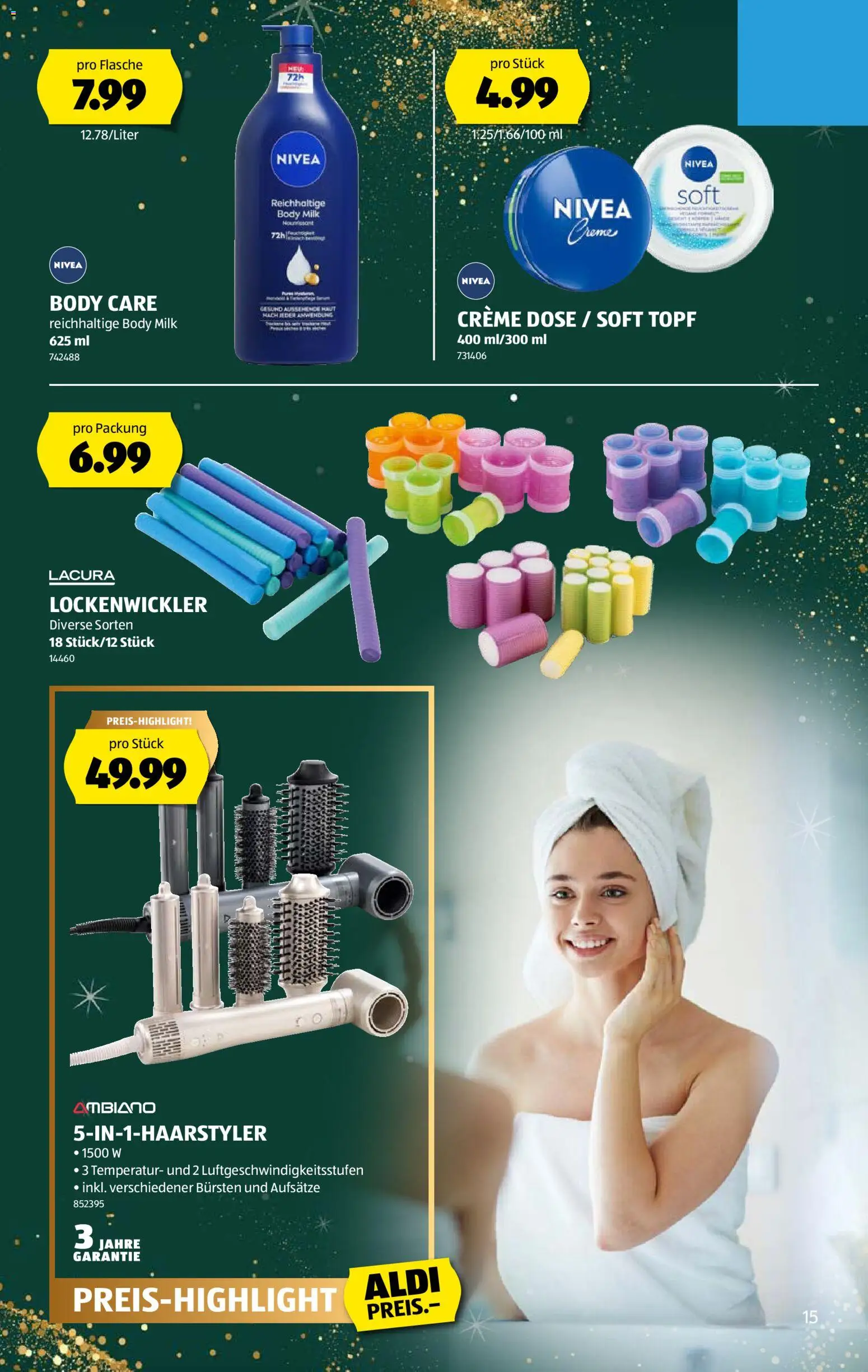 Aldi Aktionen – gültig ab 18.12.2025 | Seite: 15 | Produkte: Body Milk, Creme