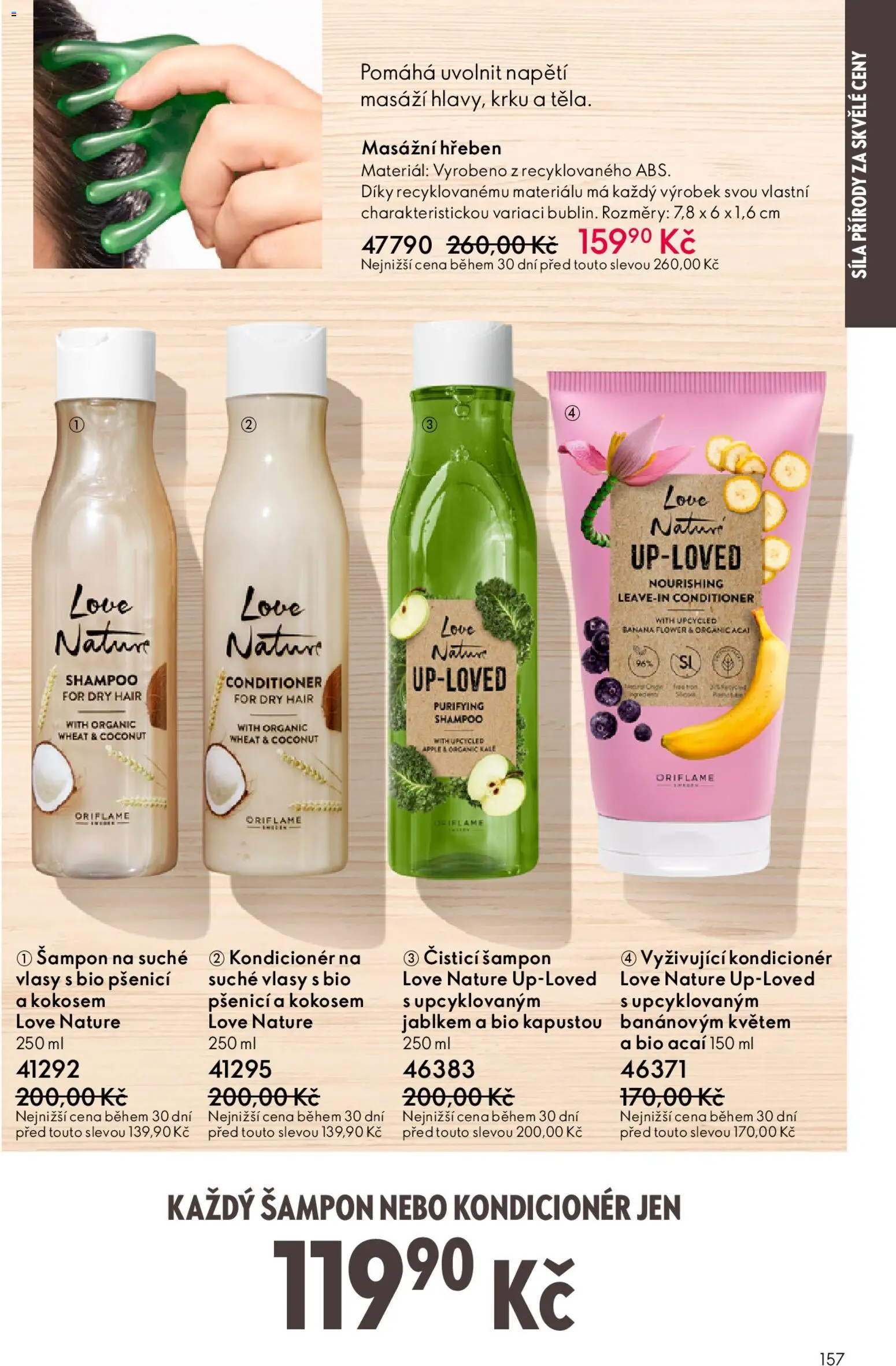 Oriflame katalog č. 04/2026 od 04.03.2026 | Strana: 157 | Produkty: Apple, Šampon, Kondicionér, Hřeben