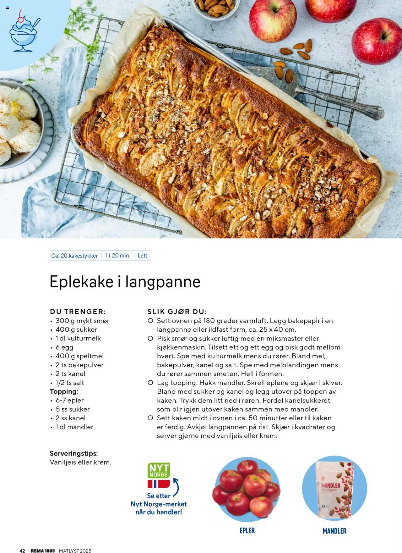  | Side: 42 | Produkter: Epler, Brassestol, Суміш дитяча, Mandler