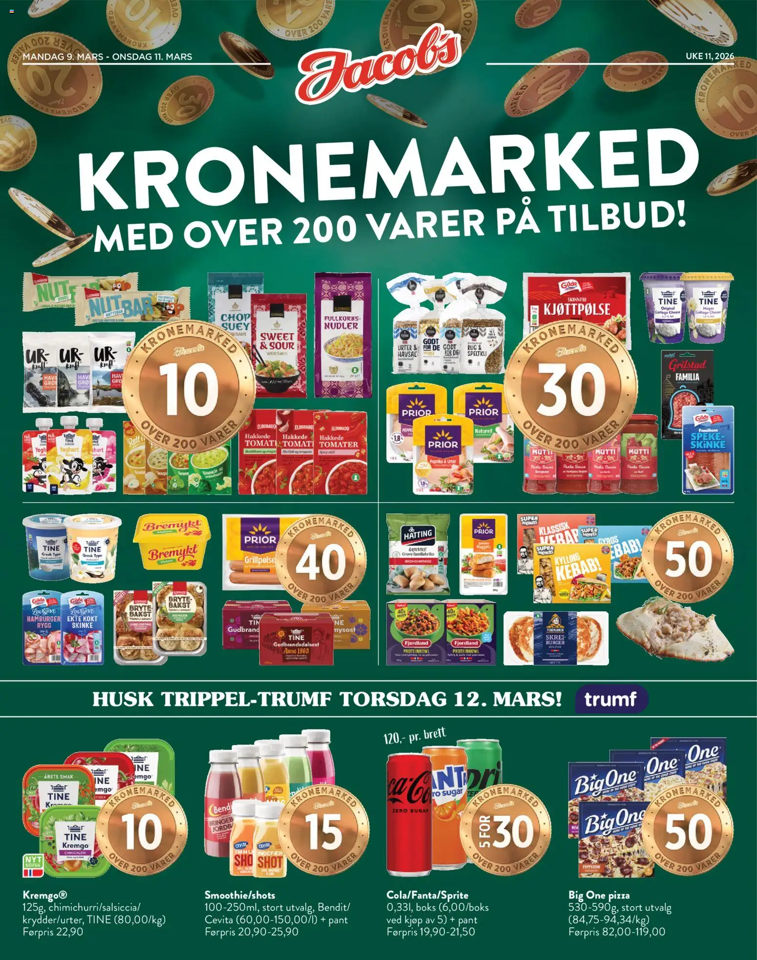 {H1} | Side: 1 | Produkter: Skinke, Pizza, Nudler, Paprika