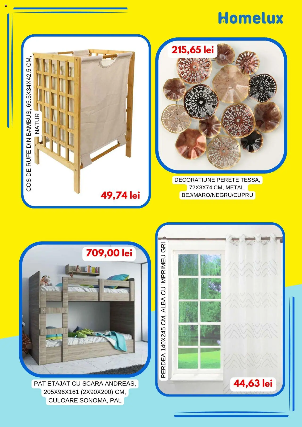 Catalog Homelux – valabil de la 01.05.2025 | Pagină: 6 | Produse: Umbrelă, Scară, Masă, Covor