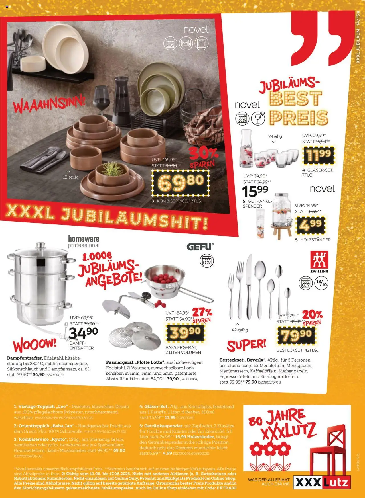 XXXLutz Prospekt aktuell von 10.06.2025 - Aktuelle Angebote | Seite: 15 | Produkte: Entsafter