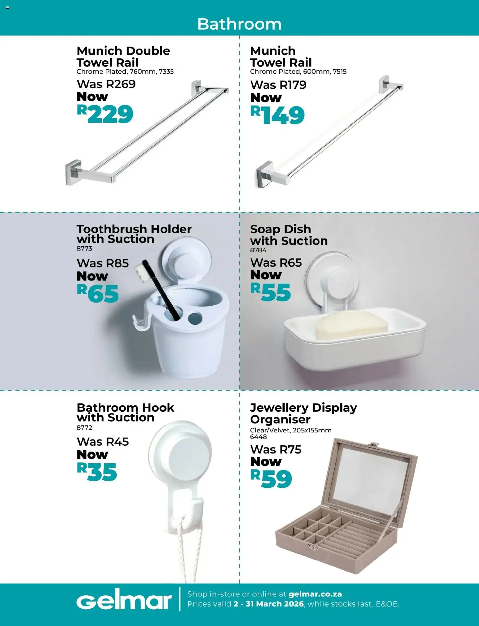 New Gelmar catalogue – valid from 02.03.2026 | Page: 14 | Products: Towel, Soap, Toothbrush