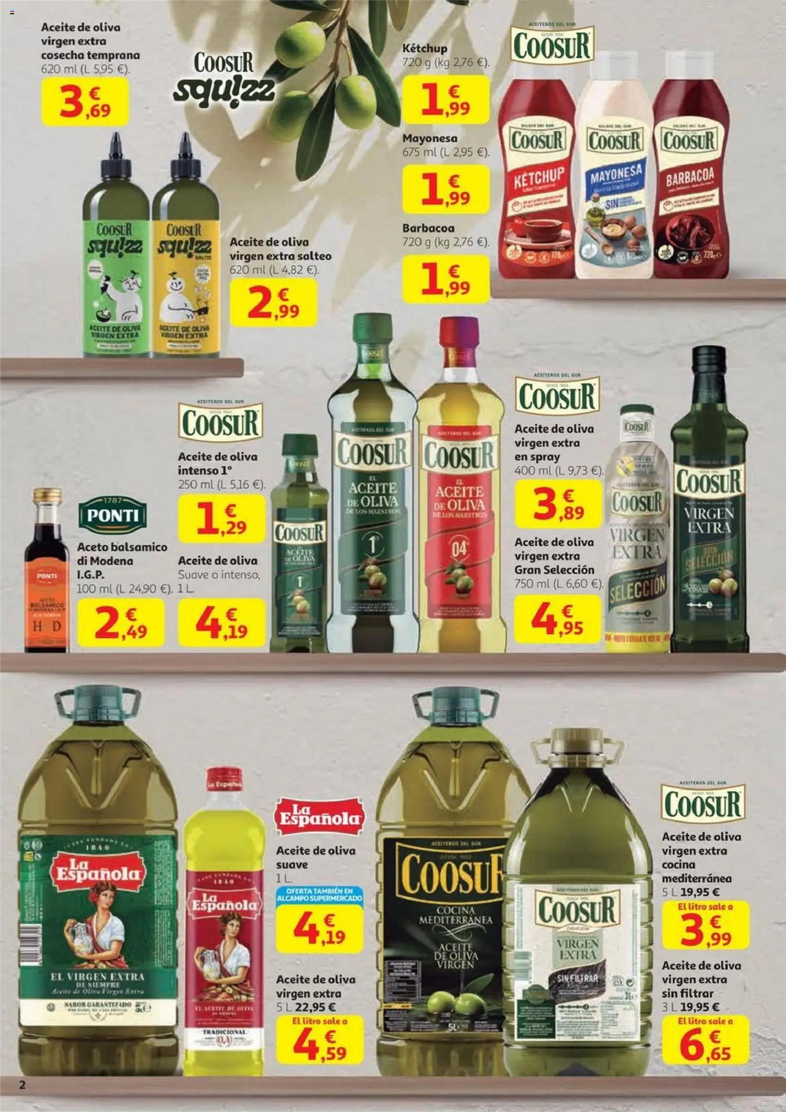 Alcampo - HG Madrid Unificado  │ válido desde el 23.10.2025 | Página: 2 | Productos: Aceite, Aceite de oliva, Aceite de oliva virgen extra, Cocina