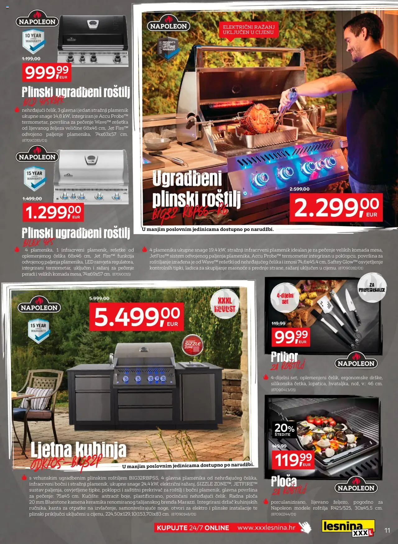 Lesnina katalog | vrijedi od 01.07.2025 | Stranica: 11 | Proizvodi: Roštilj, Termometar, Rasvjeta