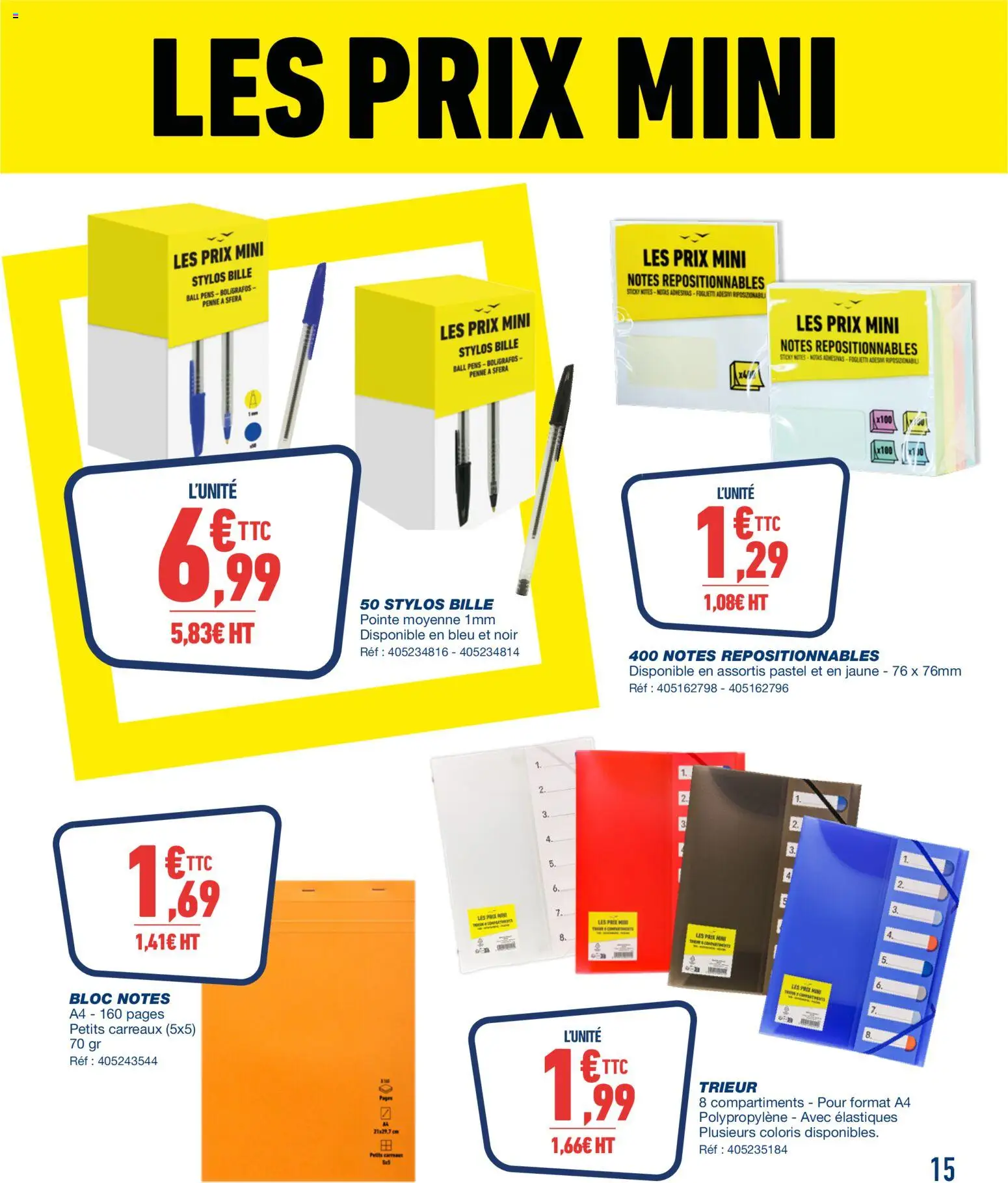 {H1} | Page: 15 | Produits: Élastiques