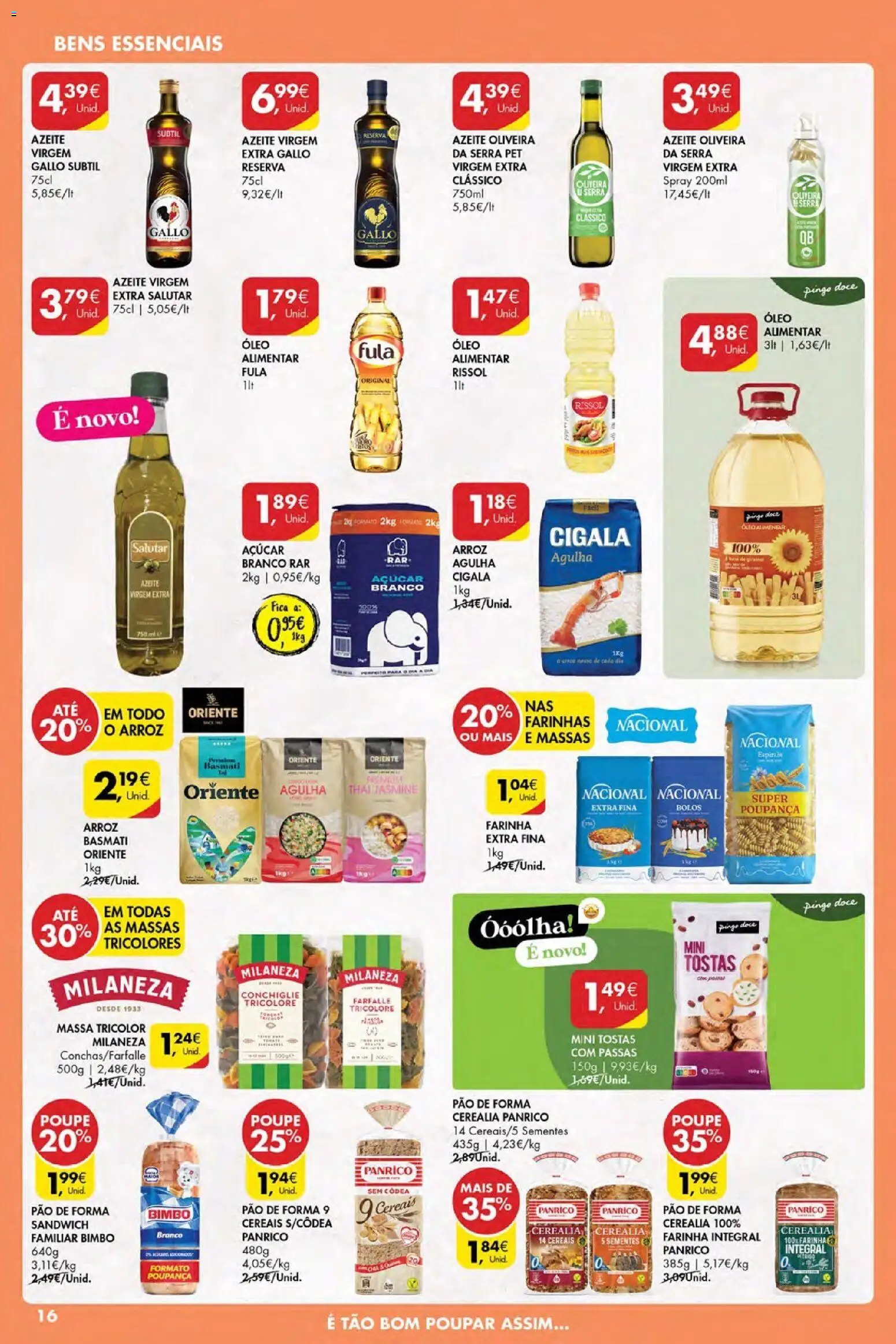 Pingo Doce Poupe Esta Semana Açores │ válido de 07.01.2026 | Página: 16 | Produtos: Arroz basmati, Tostas, Arroz, Massa