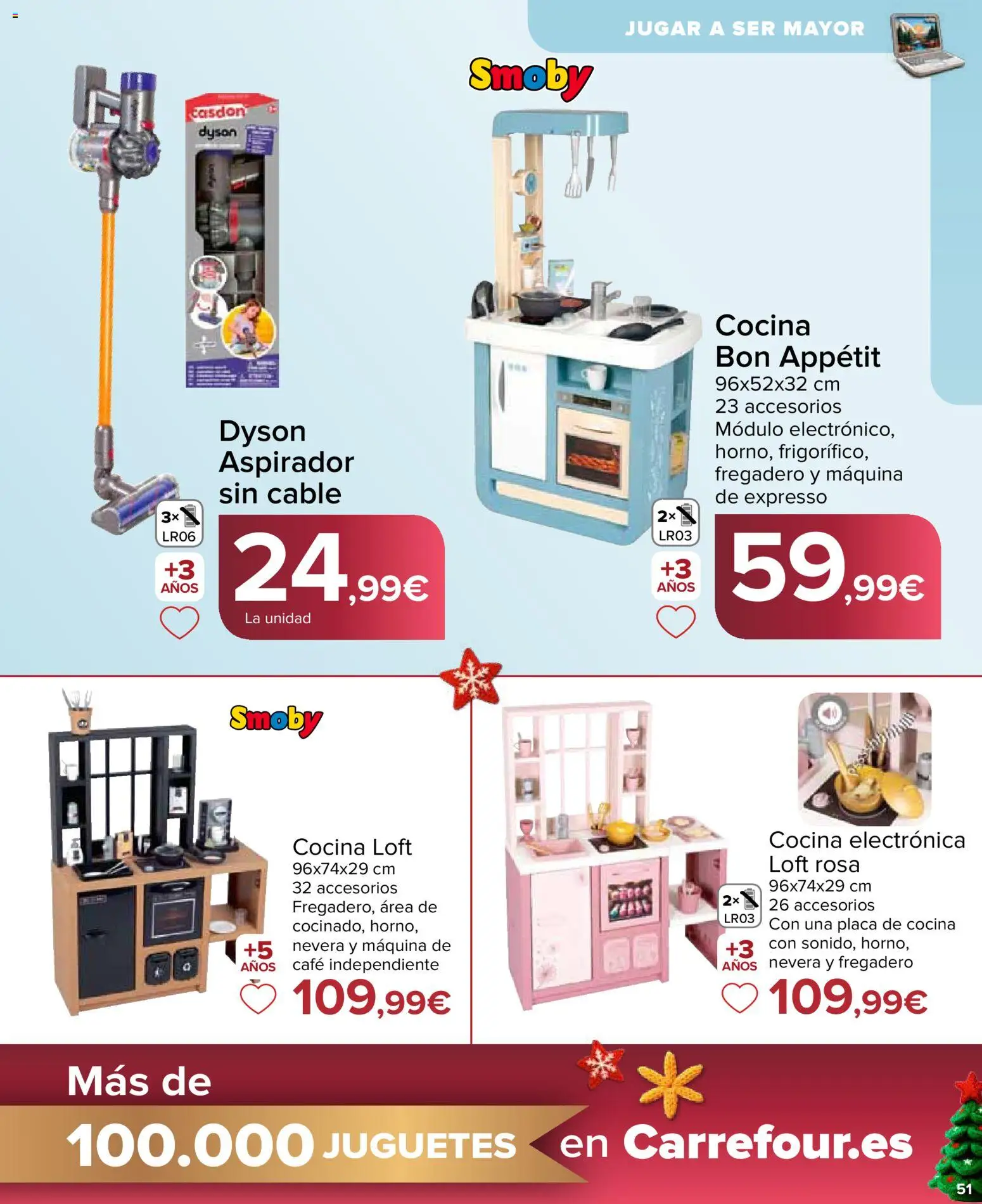 Carrefour Juguetes │ válido desde el 07.11.2025 | Página: 51 | Productos: Café, Cable, Cocina, Nevera