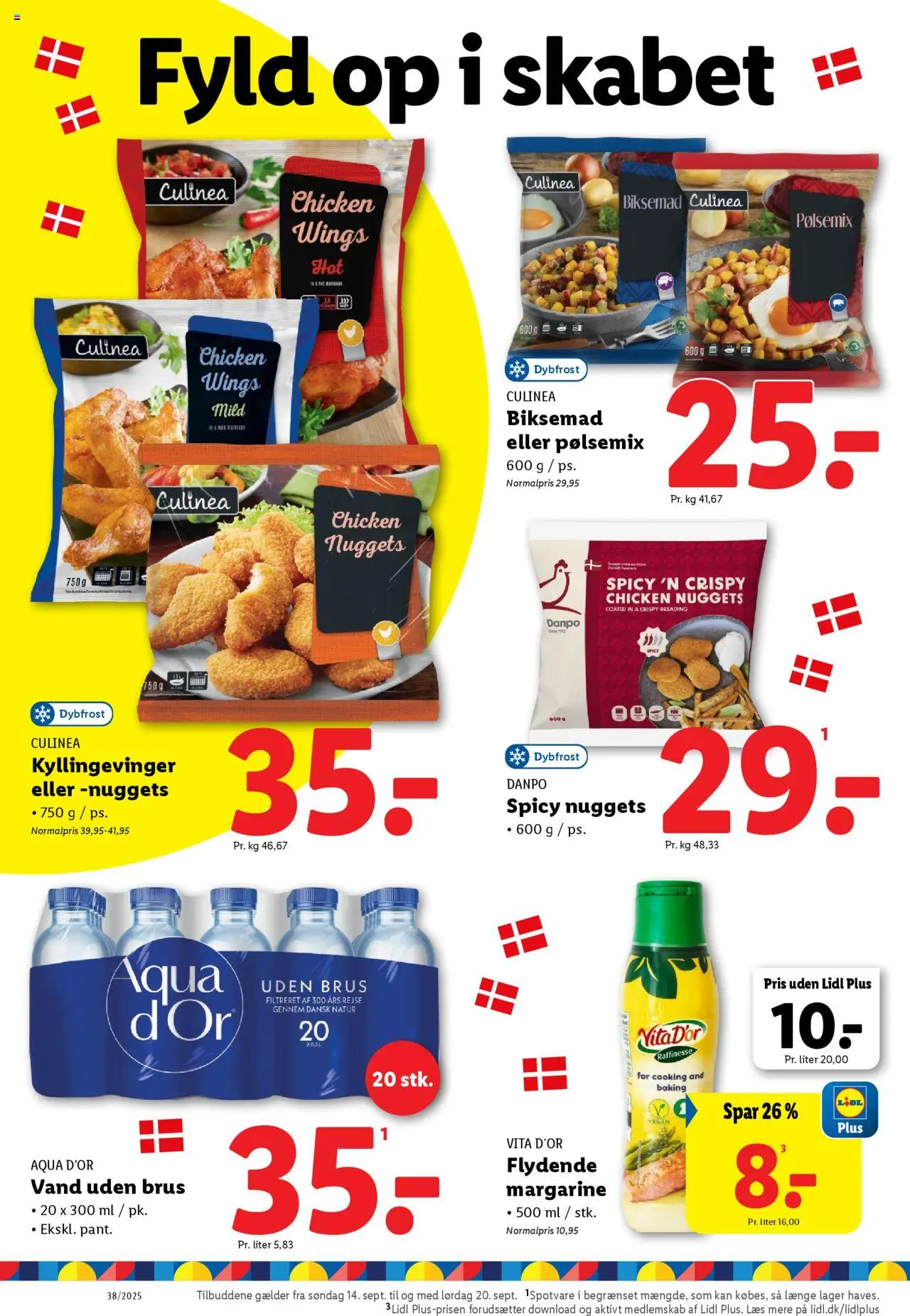 Lidl tilbudsavis – gyldig fra 18.09.2025 | Side: 19 | Produkter: Nuggets, Margarine, Søm