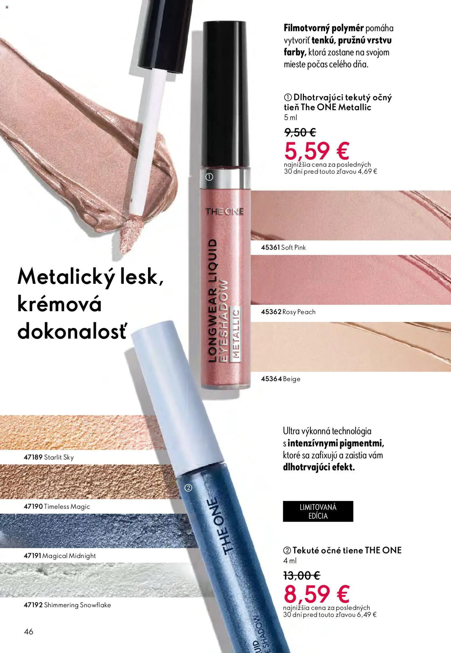 Nové Oriflame akcie – leták je platný od 15.04.2026 | Strana: 46 | Produkty: Očné tiene