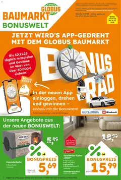 Globus Baumarkt prospekt Weinstadt-Endersbach	 ab 16.11.2025 gültig