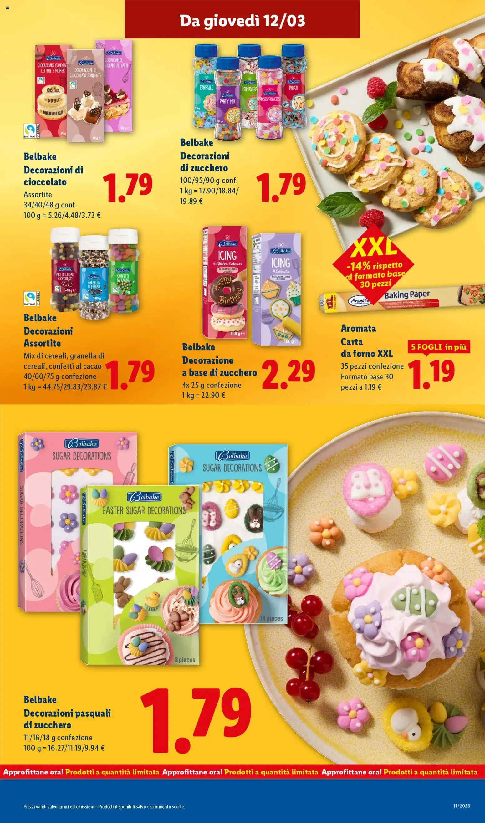 Volantino Lidl del 09.03.2026 | Pagina: 25 | Prodotti: Zucchero, Latte, Forno, Decorazioni