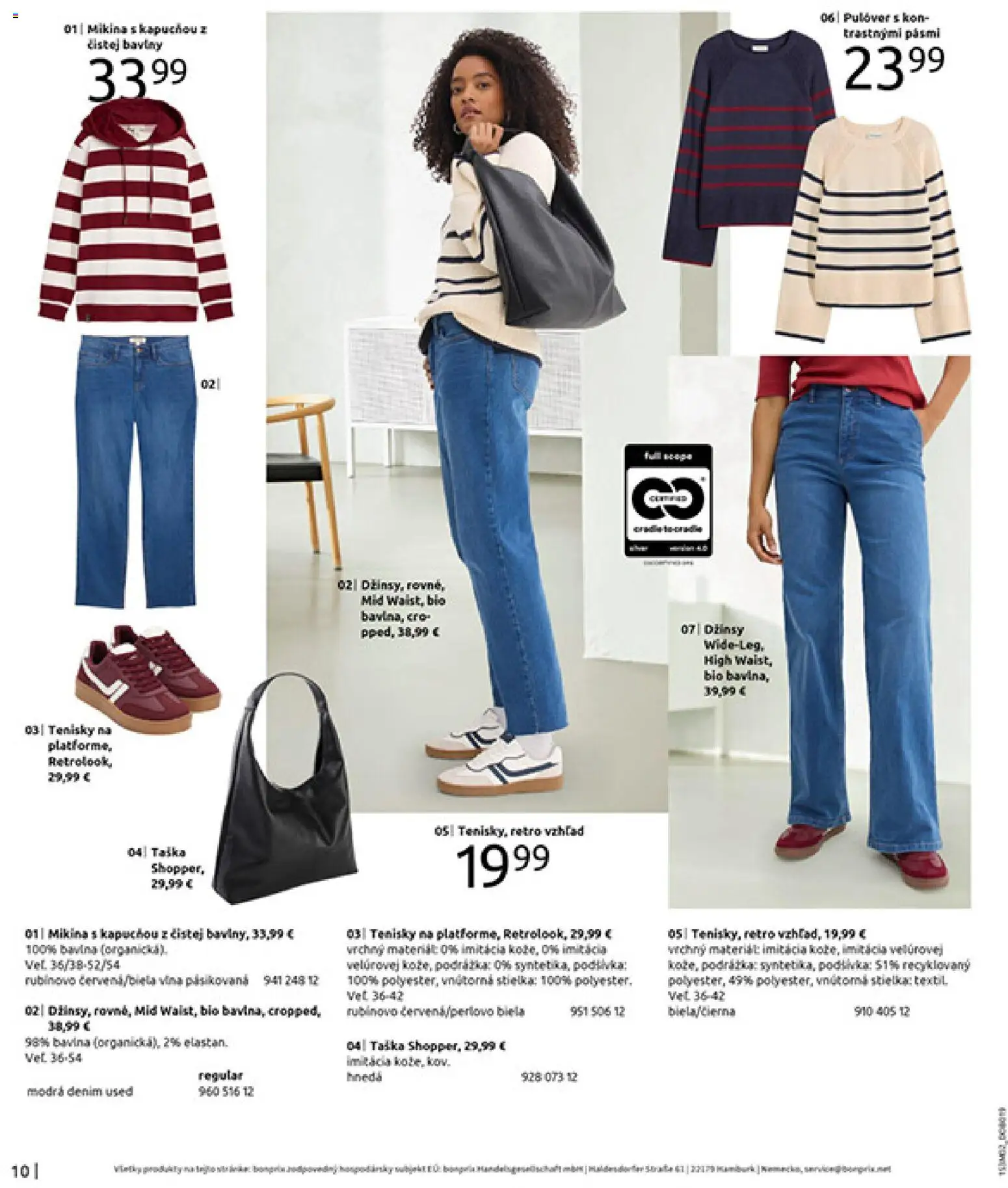 Nové Bonprix akcie – leták je platný od 20.02.2026 | Strana: 12 | Produkty: Mikina, Tenisky, Taška