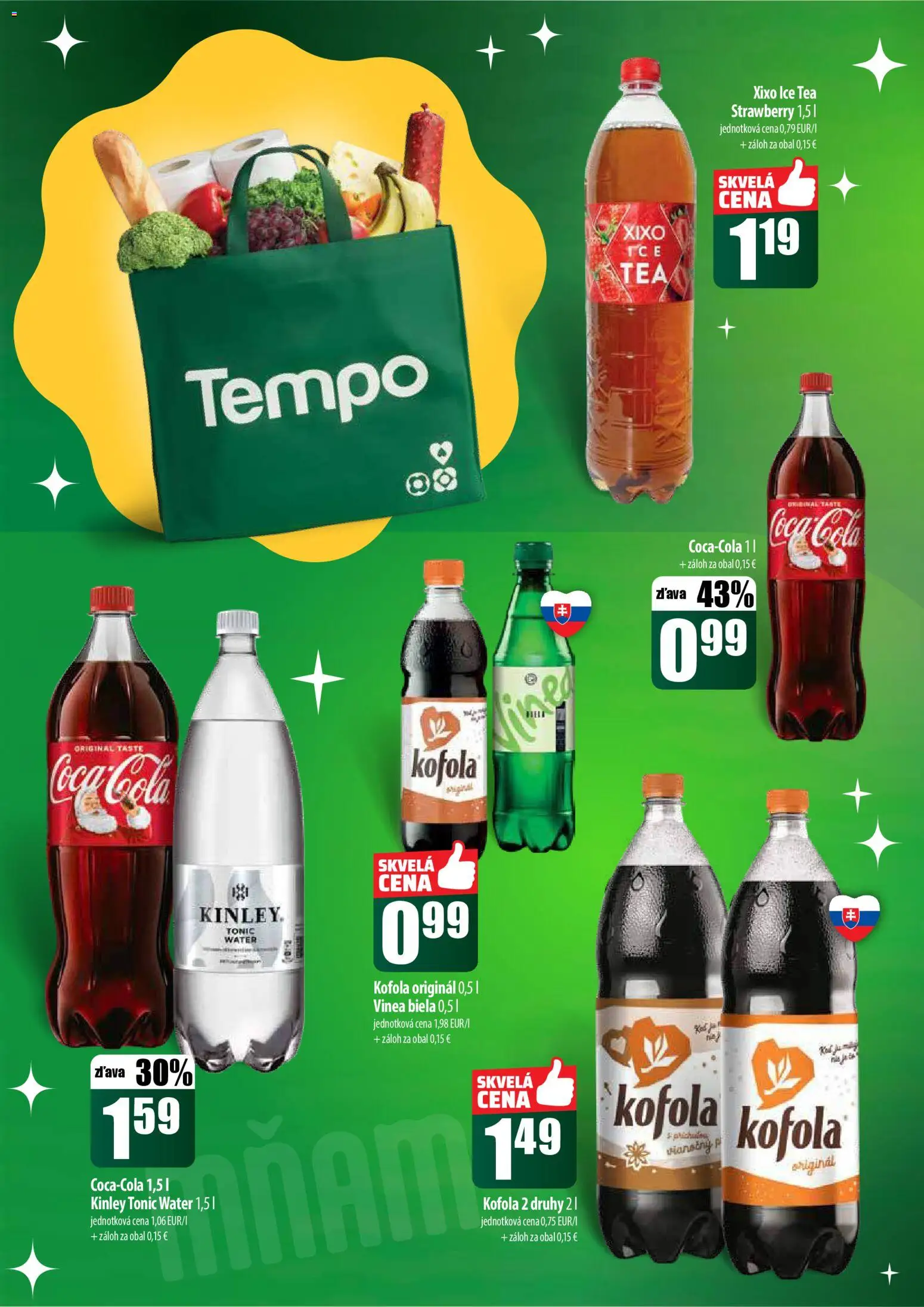 Nové COOP Jednota akcie – leták je platný od 18.12.2025 | Strana: 50 | Produkty: Kofola, Coca cola, Cola, Vinea