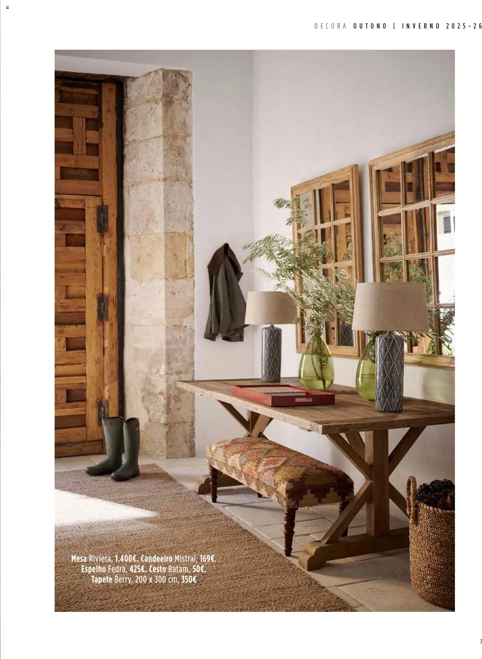 El Corte Ingles Decora │ válido de 23.10.2025 | Página: 7 | Produtos: Candeeiro, Mesa, Espelho, Tapete