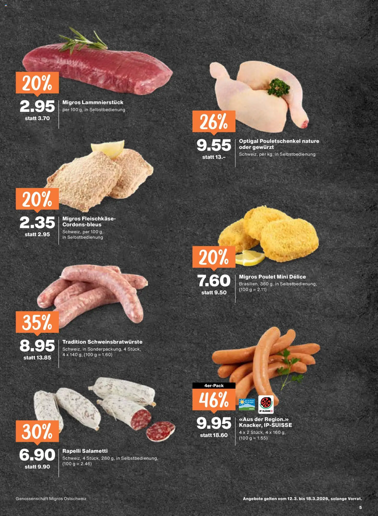Migros aktionen – gültig ab 12.03.2026 | Seite: 5 | Produkte: Salami