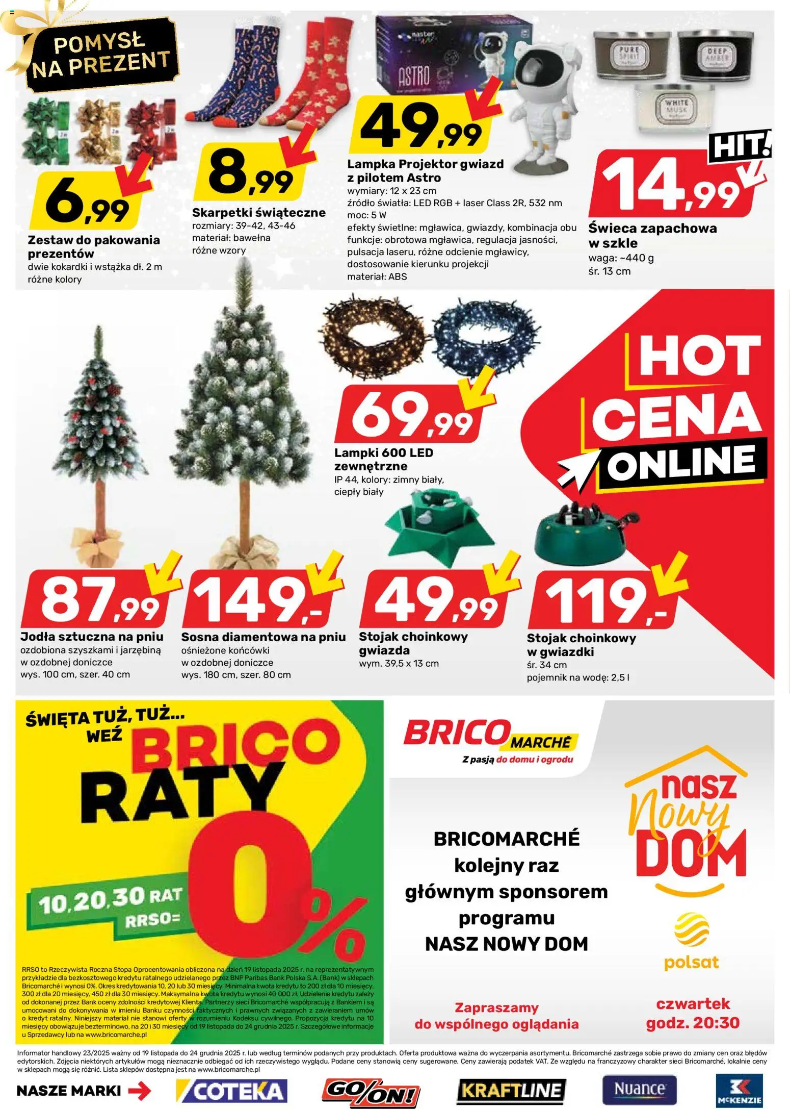 Brico Marché Gazetka od 19.11.2025 | Strona: 20 | Produkty: Skarpetki, Lampki, Waga, Projektor gwiazd