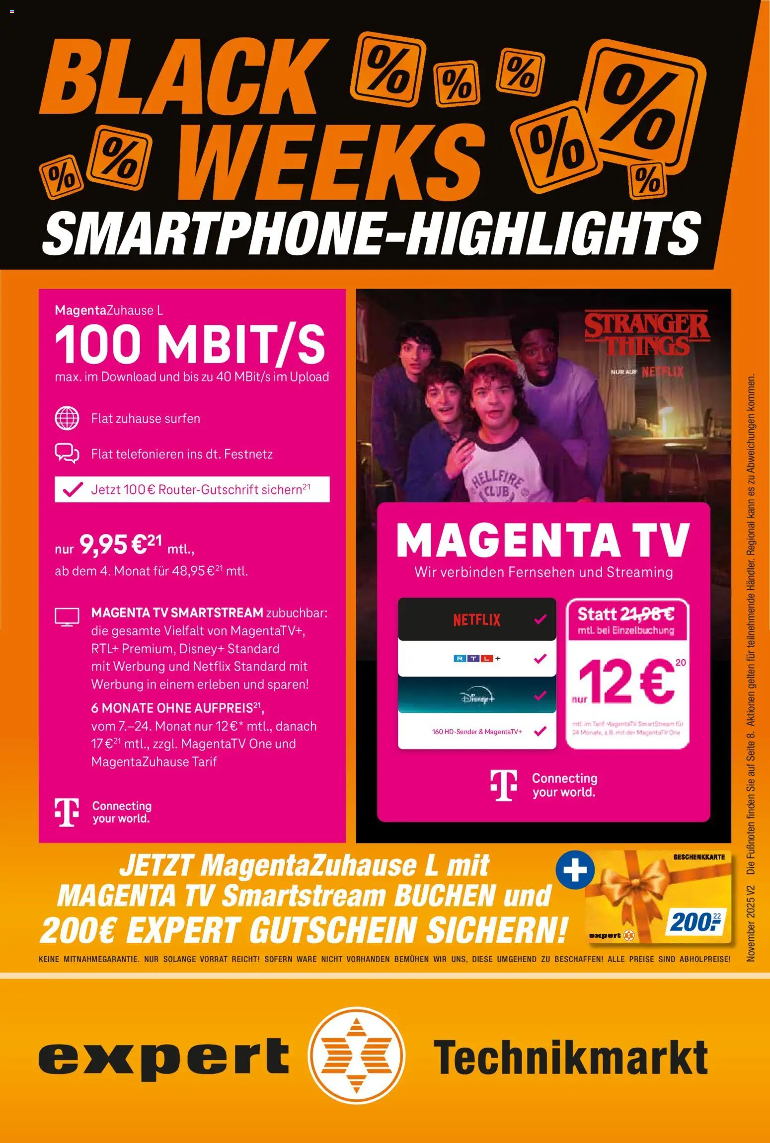 Expert - Black Weeks Smartphone-highlights – gültig ab 22.11.2025 | Seite: 1 | Produkte: Fernsehen, TV