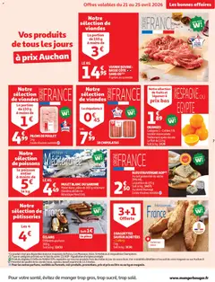Auchan - Prévisualisation de Auchan prospectus valide à partir de 21.04.2026 | Page: 9 | Produits: Pêche, Viande, Poisson, Basse côte