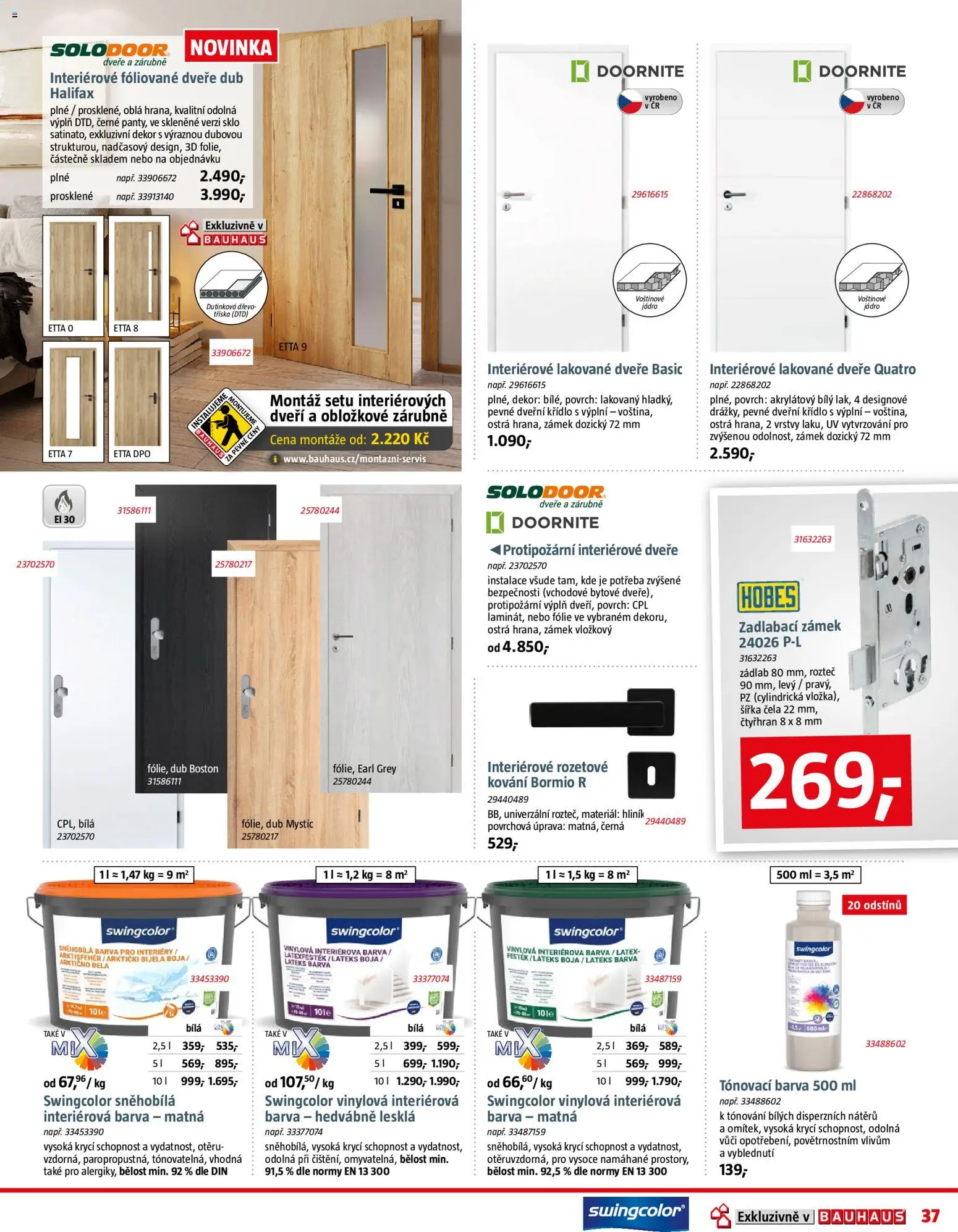 Bauhaus leták od 02.04.2026 | Strana: 37 | Produkty: Fólie, Interiérové dveře