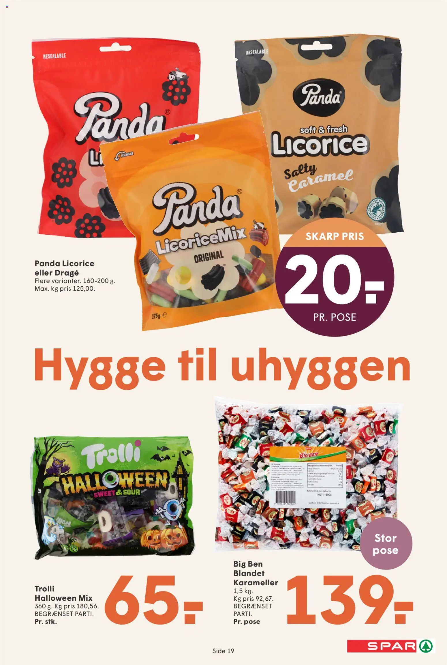 Spar tilbudsavis – gyldig fra 24.10.2025 | Side: 19 | Produkter: Karameller