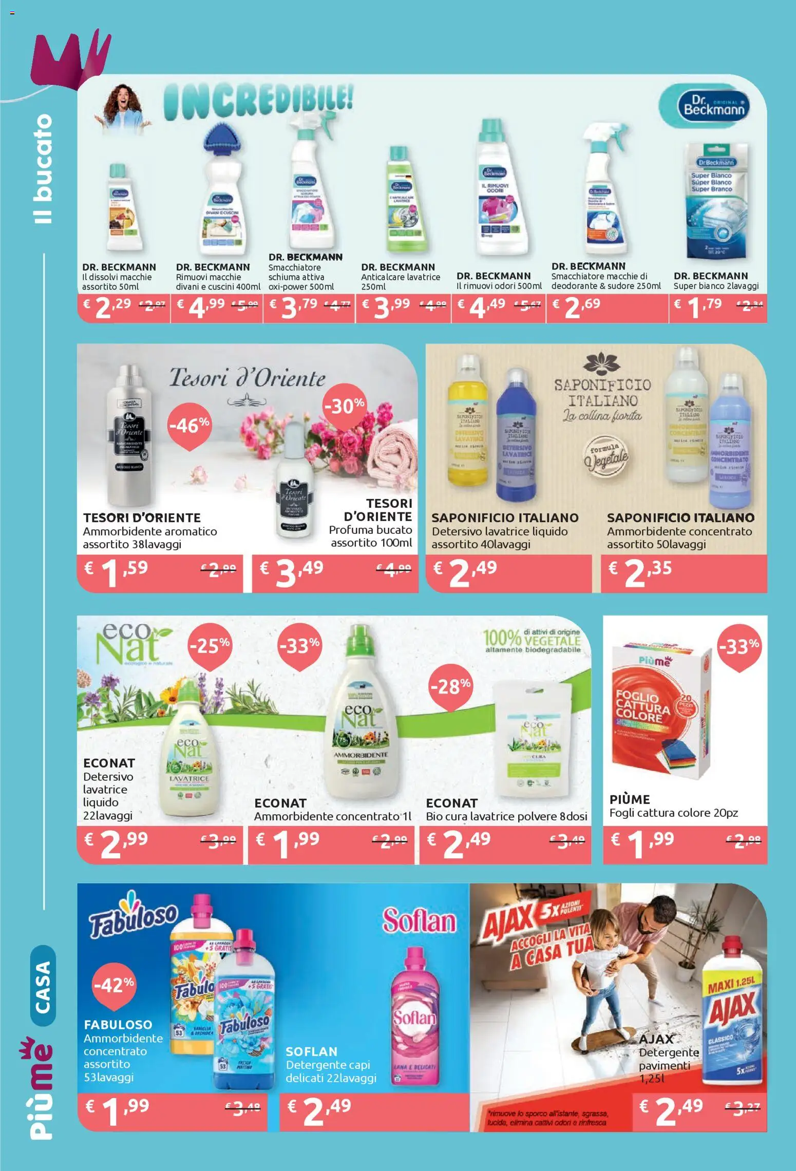 Volantino IperSoap del 16.02.2026 | Pagina: 4 | Prodotti: Deodorante, Detergente, Anticalcare, Lavatrice