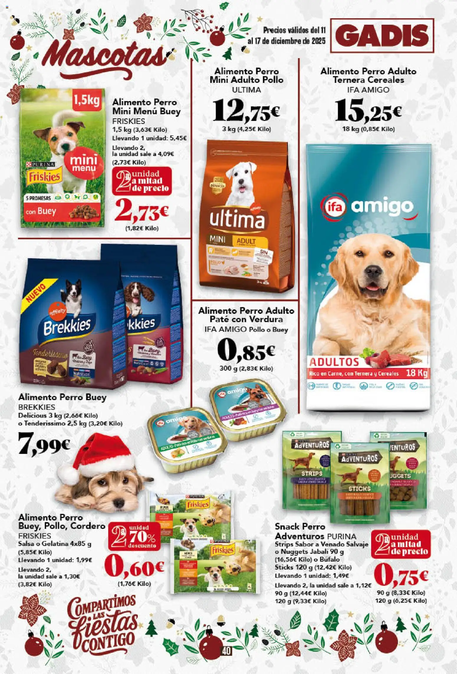 Gadis - folleto │ válido desde el 11.12.2025 | Página: 40 | Productos: Gelatina, Cereales, Φίλτρο καφέ, Nuggets