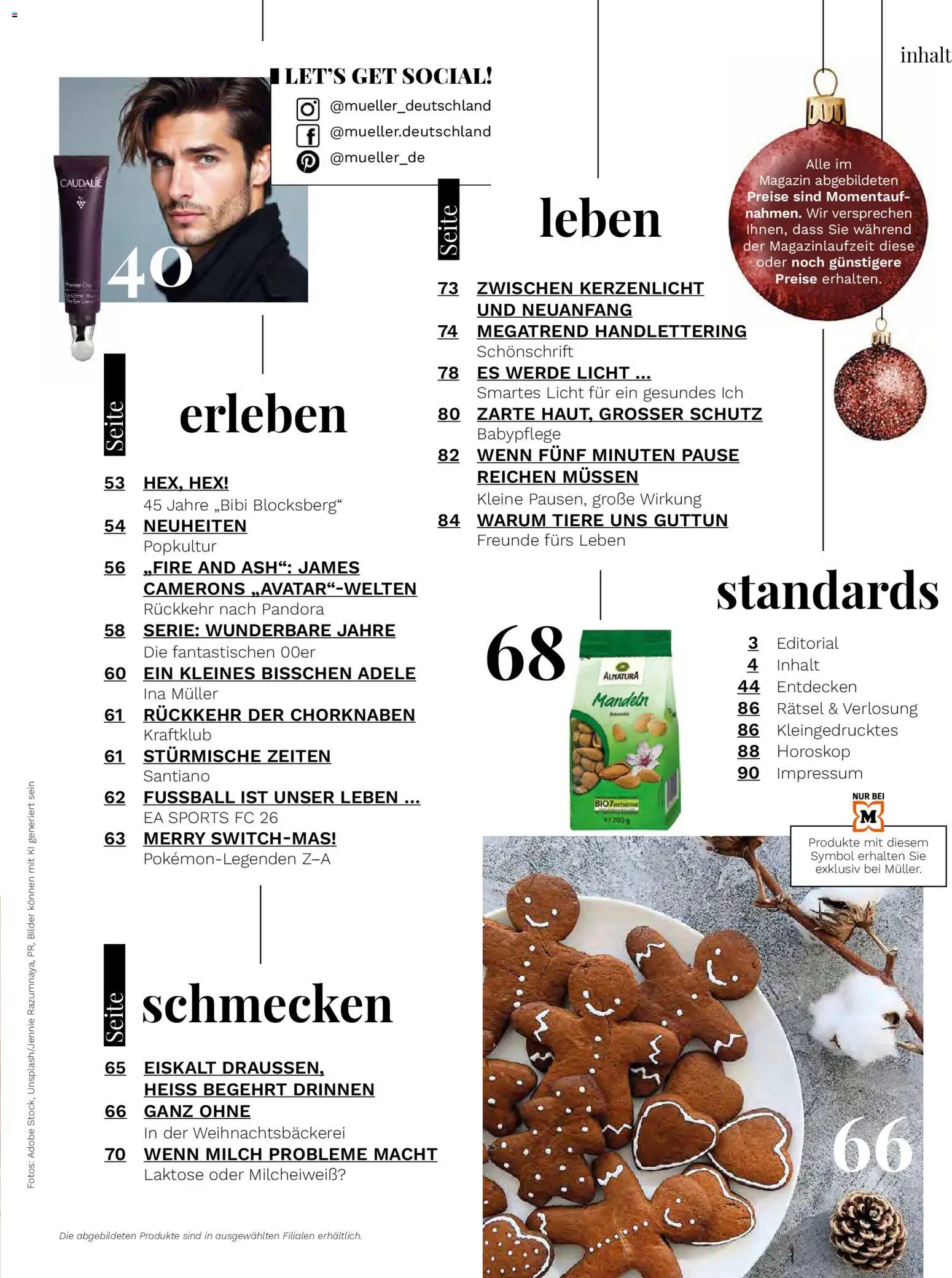 Müller Lifestyle – gültig ab 14.11.2025 | Seite: 5 | Produkte: Milch, Mandeln, Fußball, Bilder