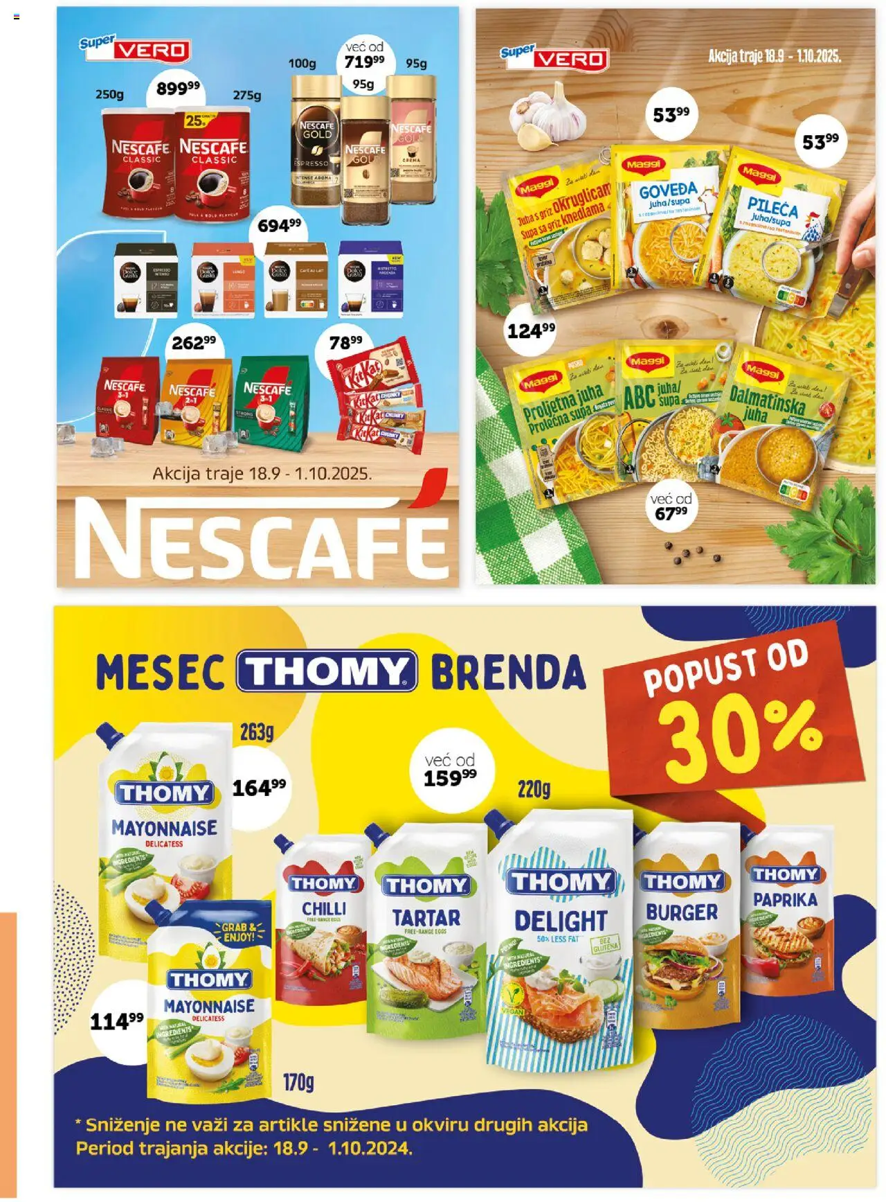 SuperVERO katalog - važi od 18.09.2025 | Strana: 15 | Proizvode: Burger, Paprika, Nescafé